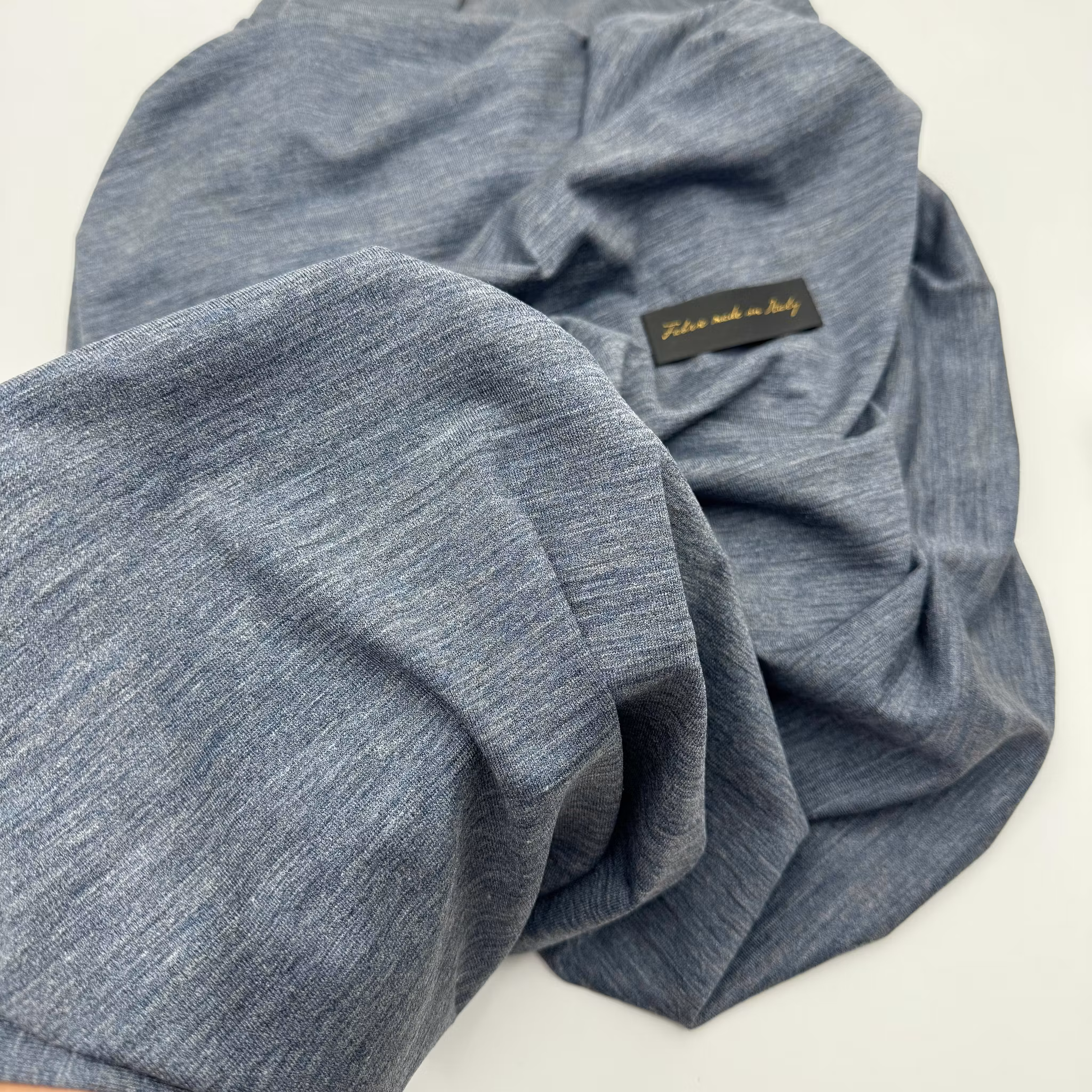 1,5m Ull/siden singeljersey blågrå Gucc*