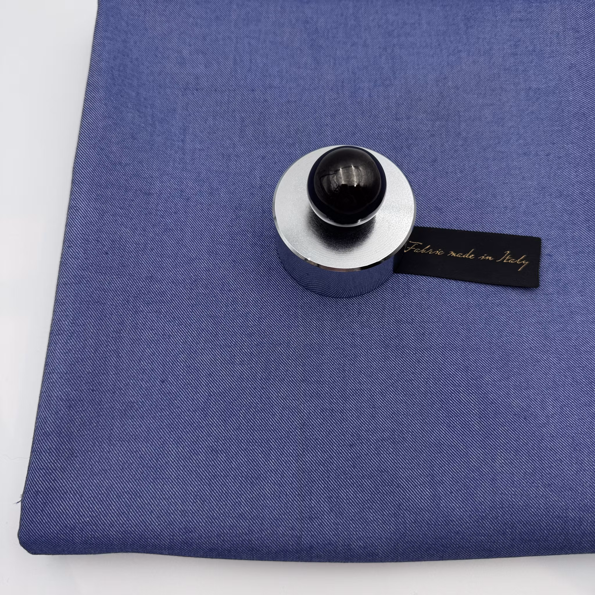 1,5m ull/bomullsdenim blålila Loro P****