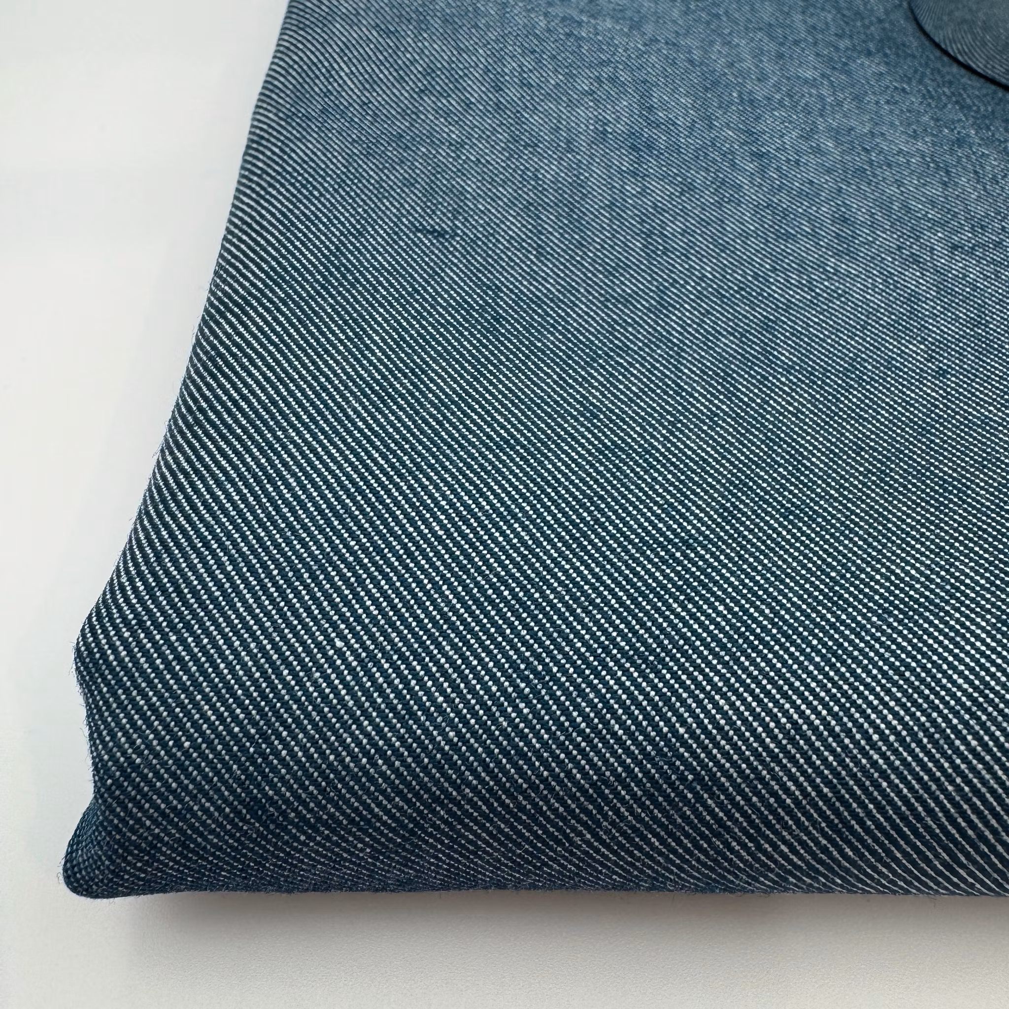 1,5m ull/bomullsdenim petrol Loro P****