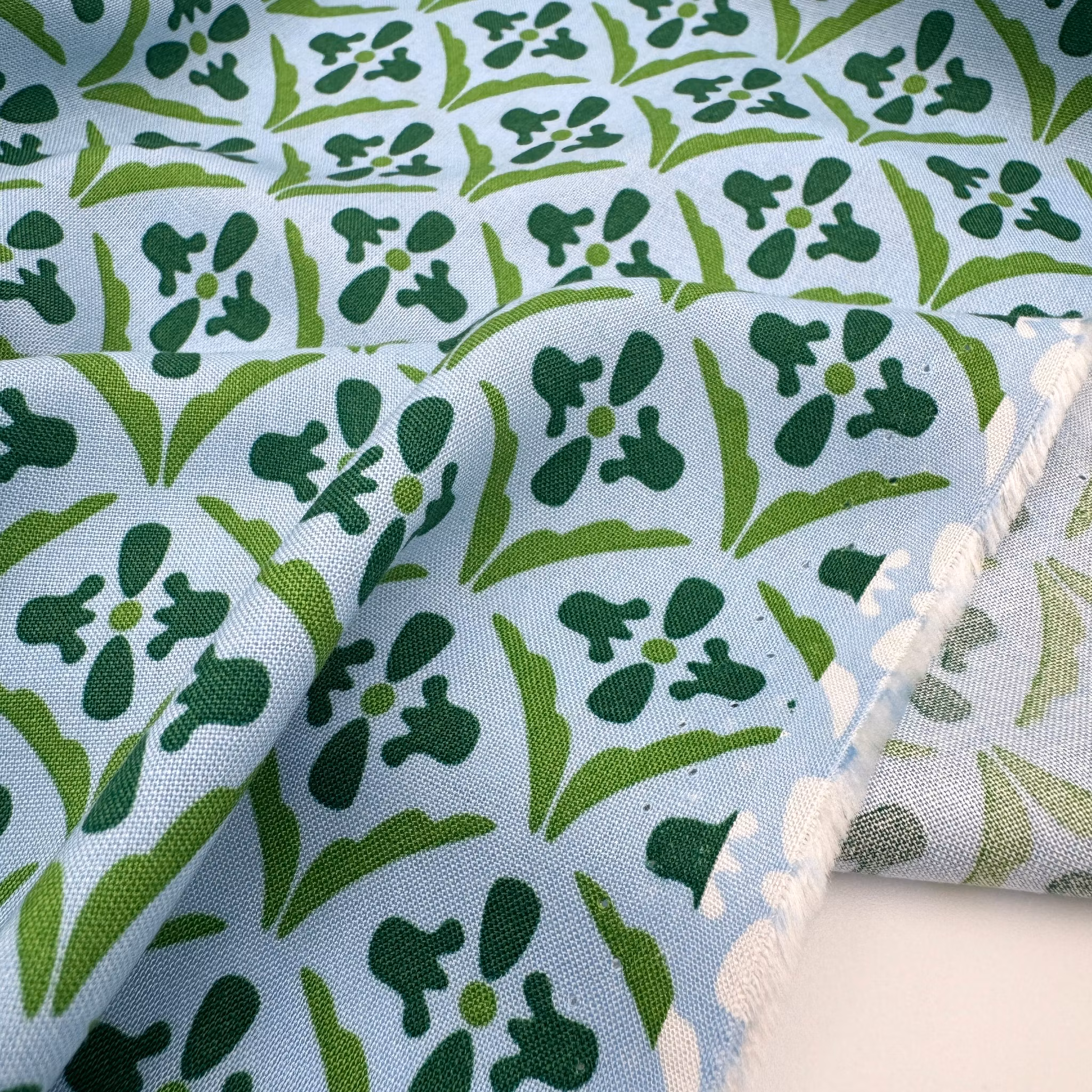 1,5m Viskos blå/grön