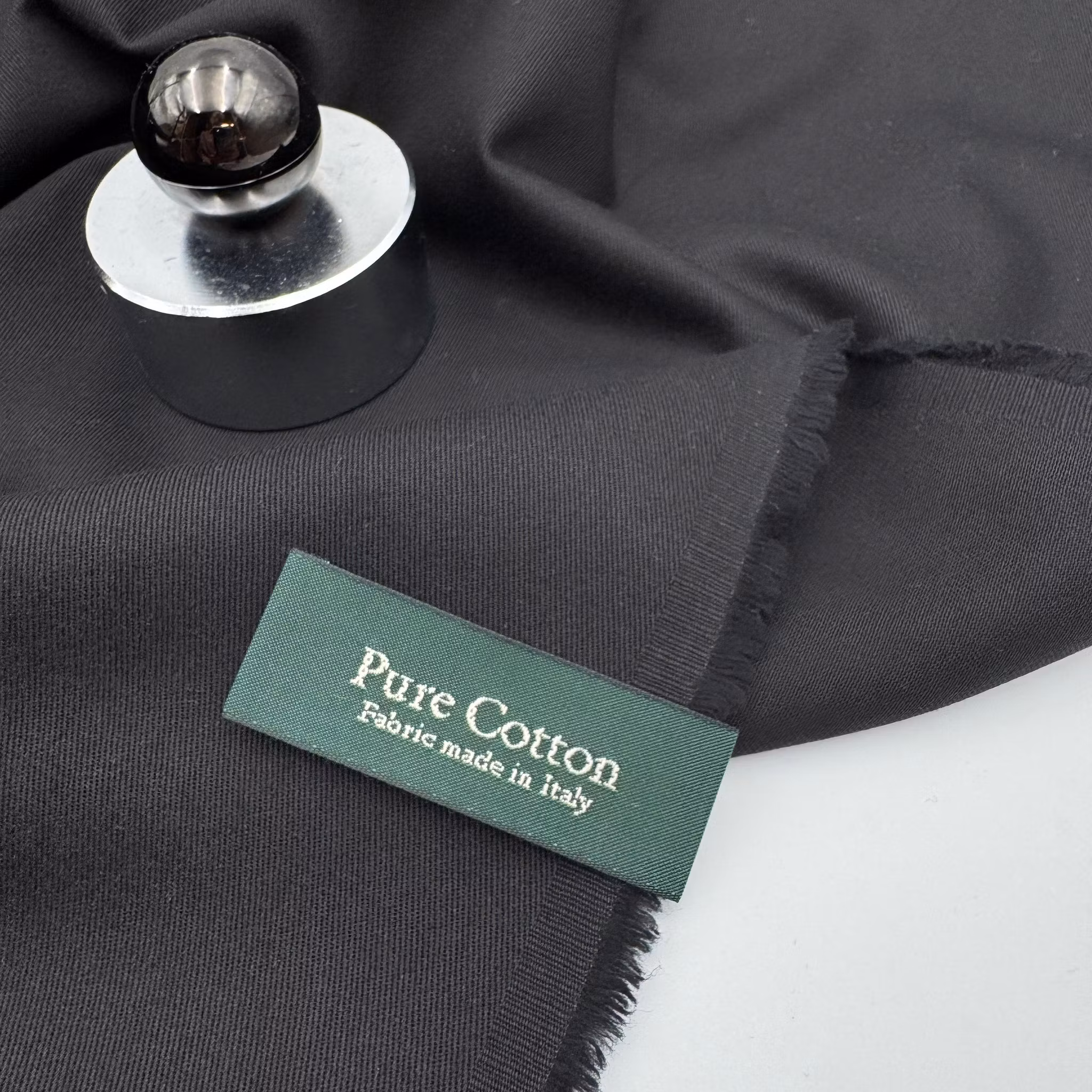 1,5m Bomullschinos svart