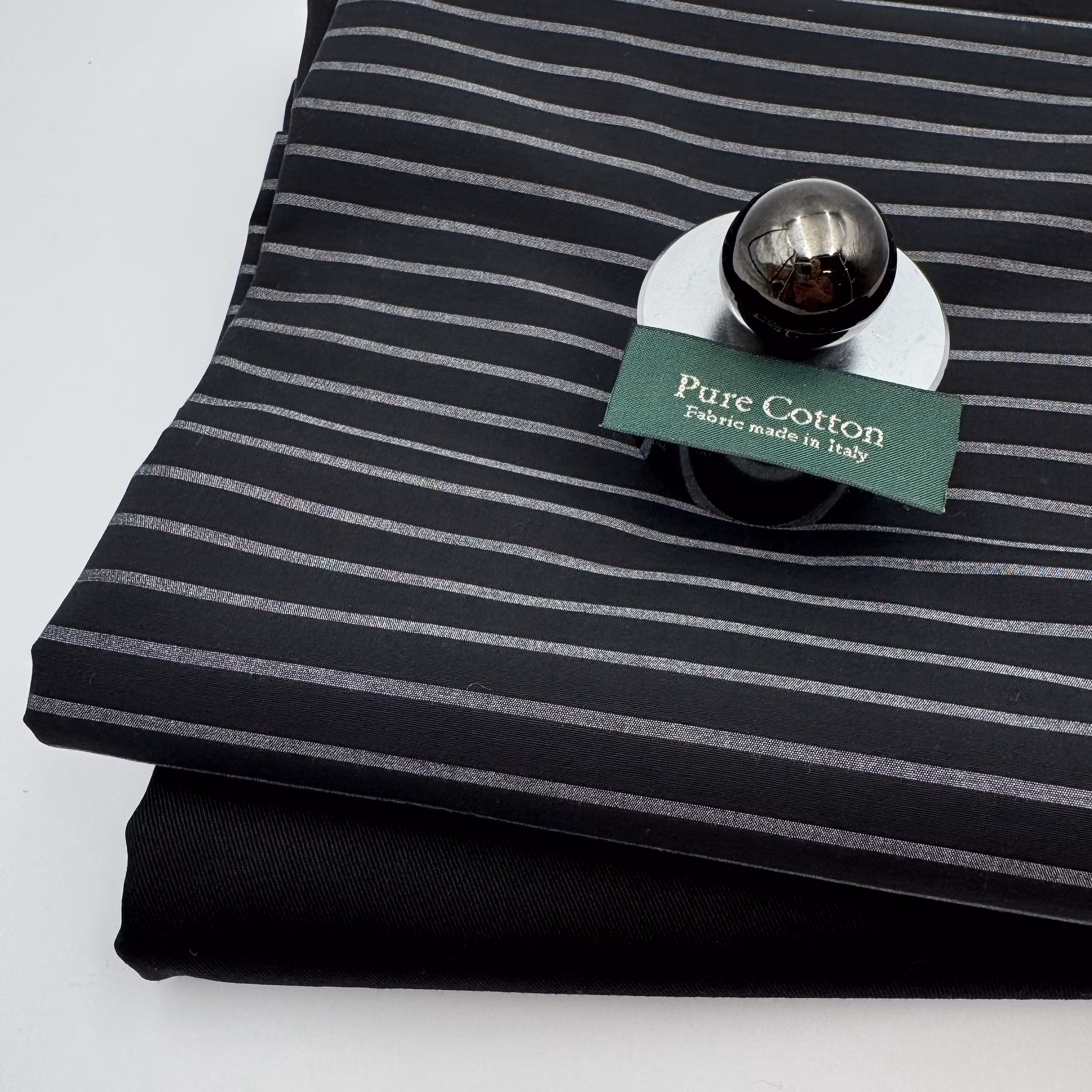 1,5m Bomullschinos svart