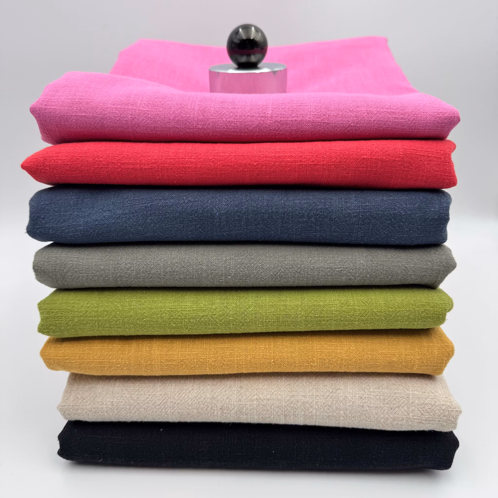 1,5m Stentvättat lin limegrön