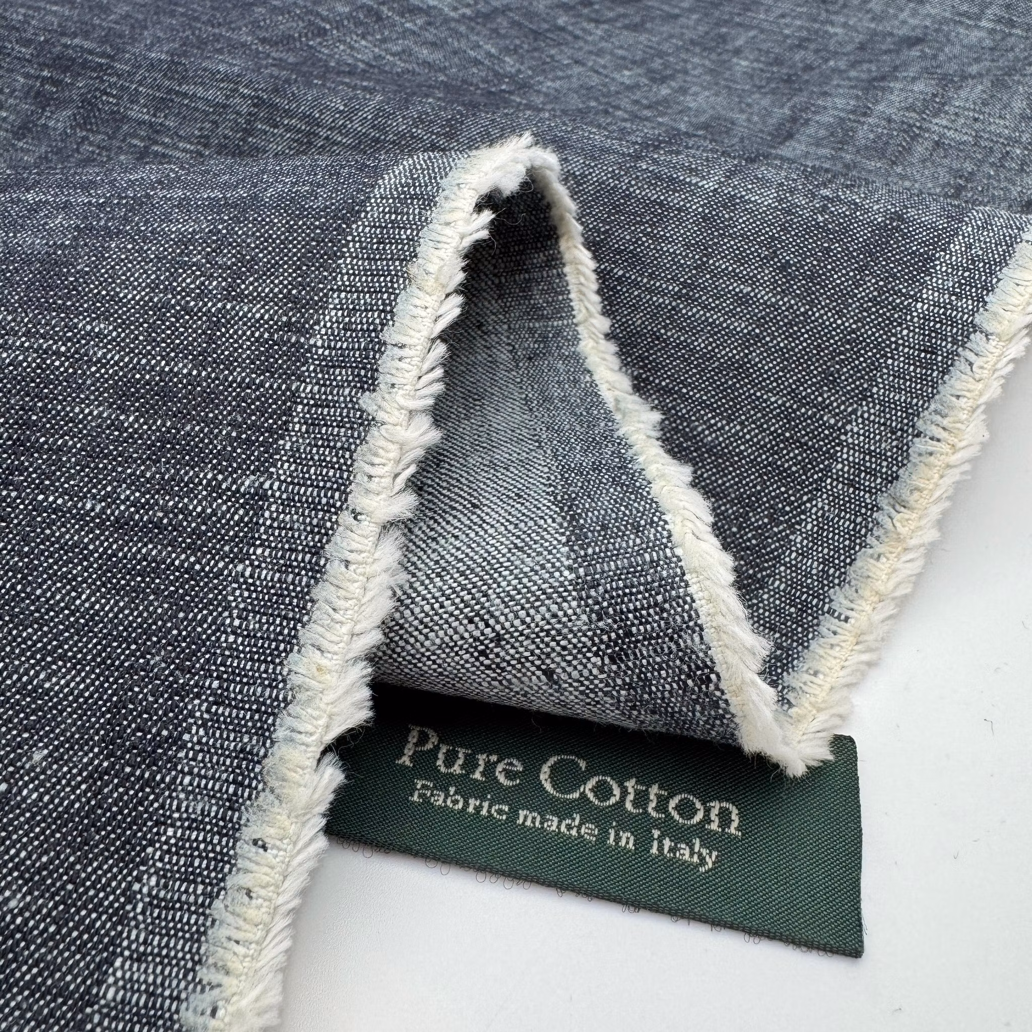 1,5m blåmelerad denim Gucc*