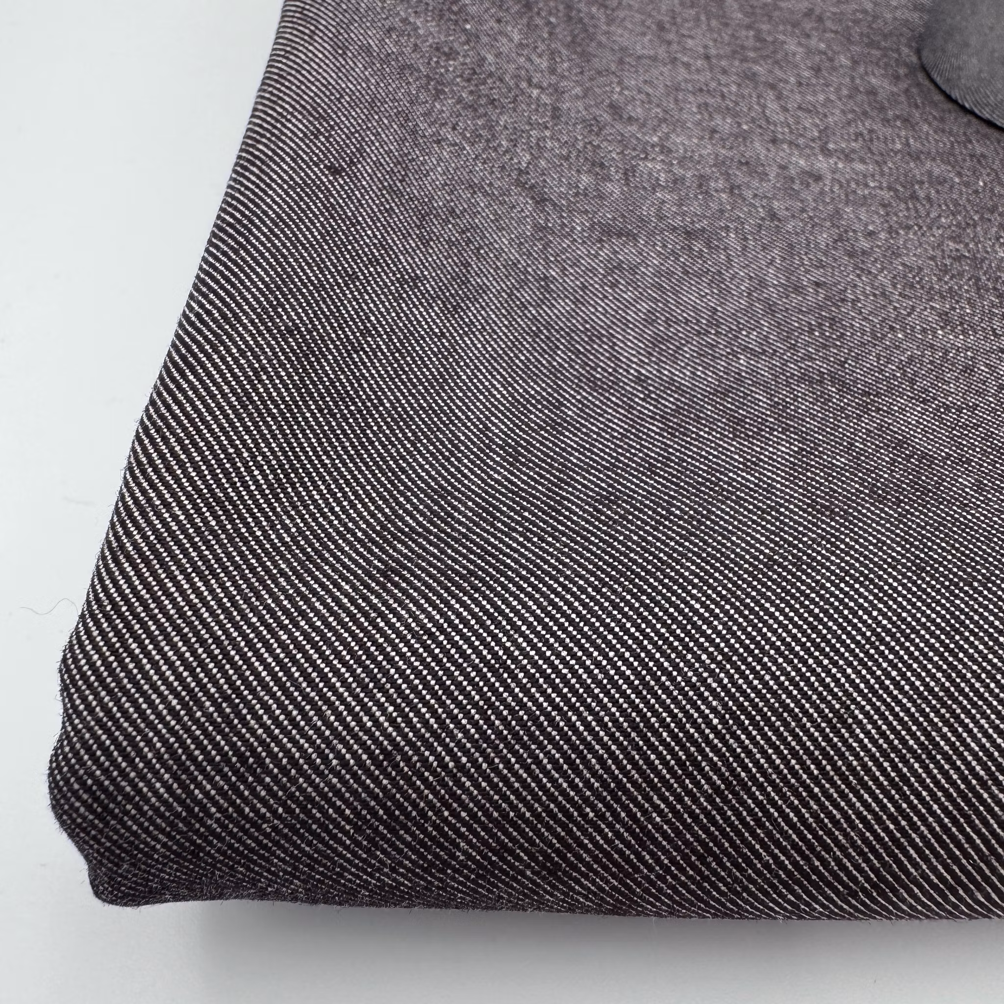 1,7m ull/bomullsdenim mörkbrun Loro P****