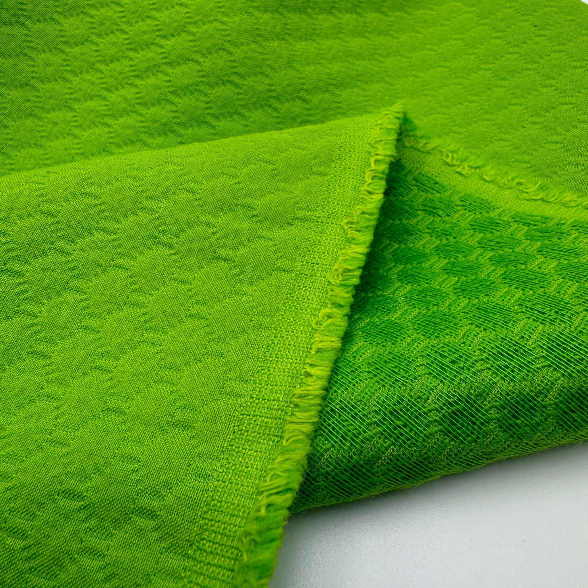 1,7m Bomull illgrön m struktur