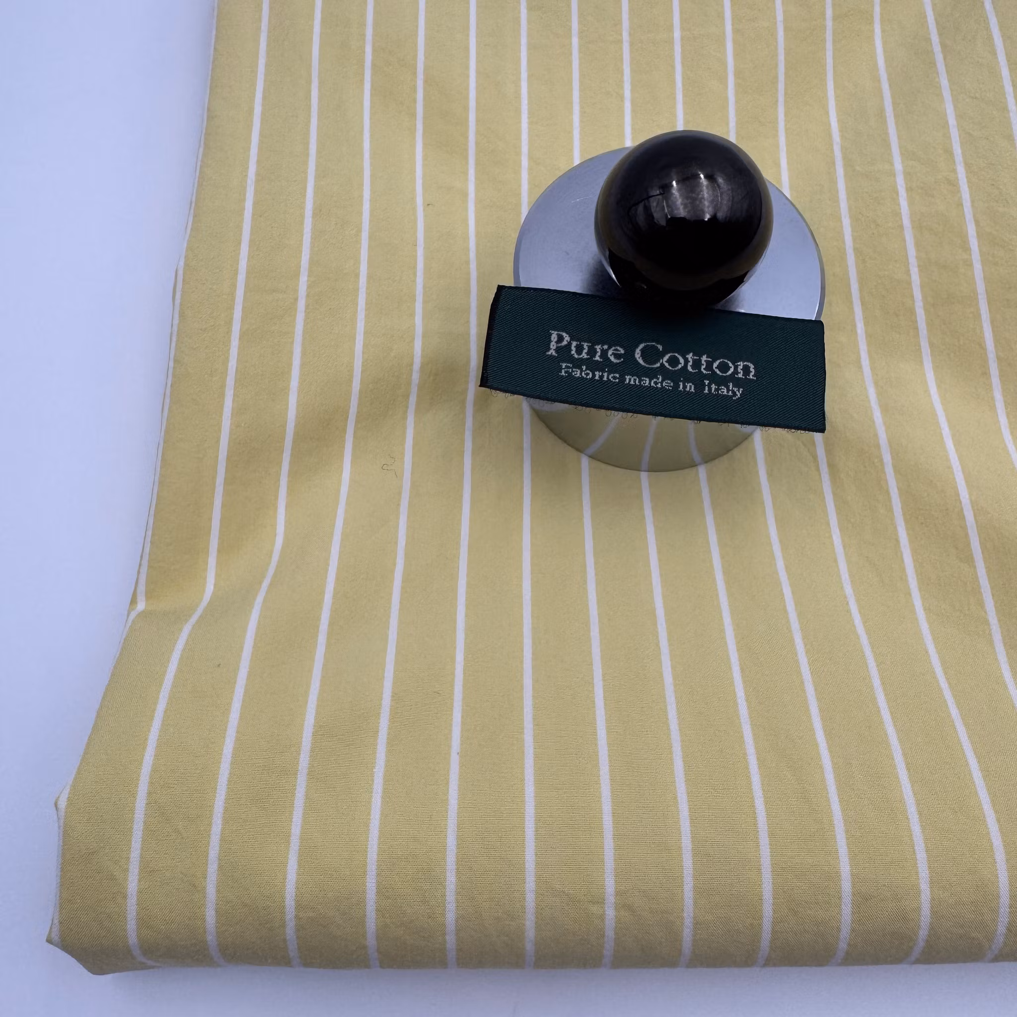 1,15m Poplin ljusgul/vit smal Balenciag*