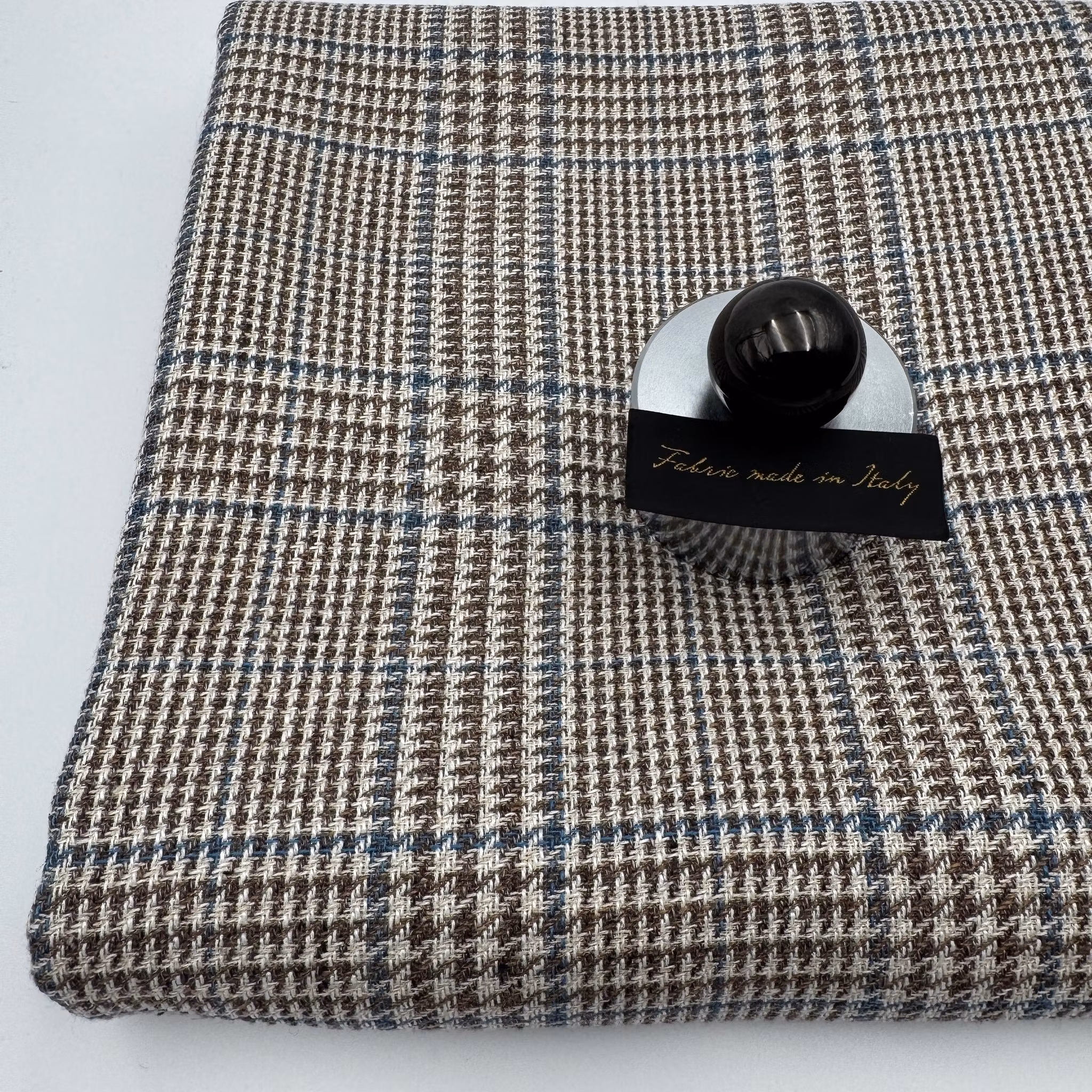 1,1m Ull/lin/siden brun/blå ruta Ferl*