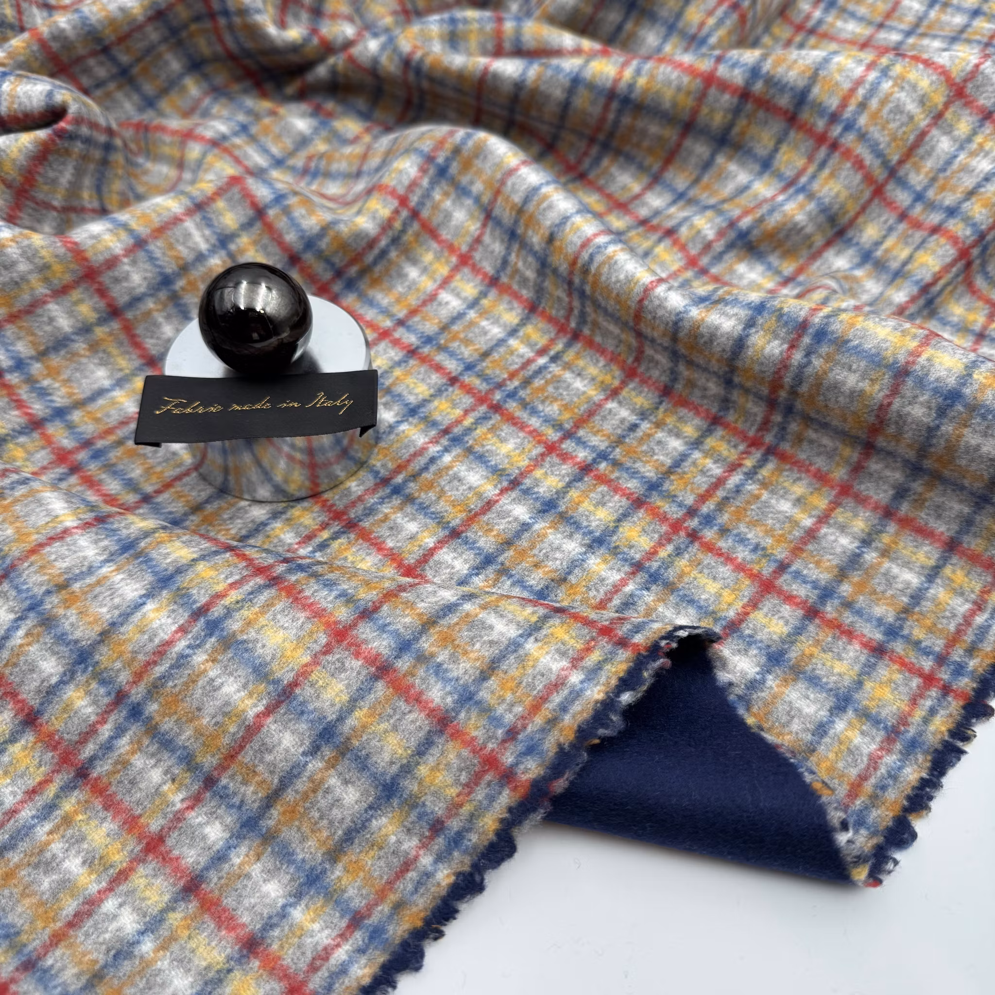 2,15m Kappull dubbel rutig