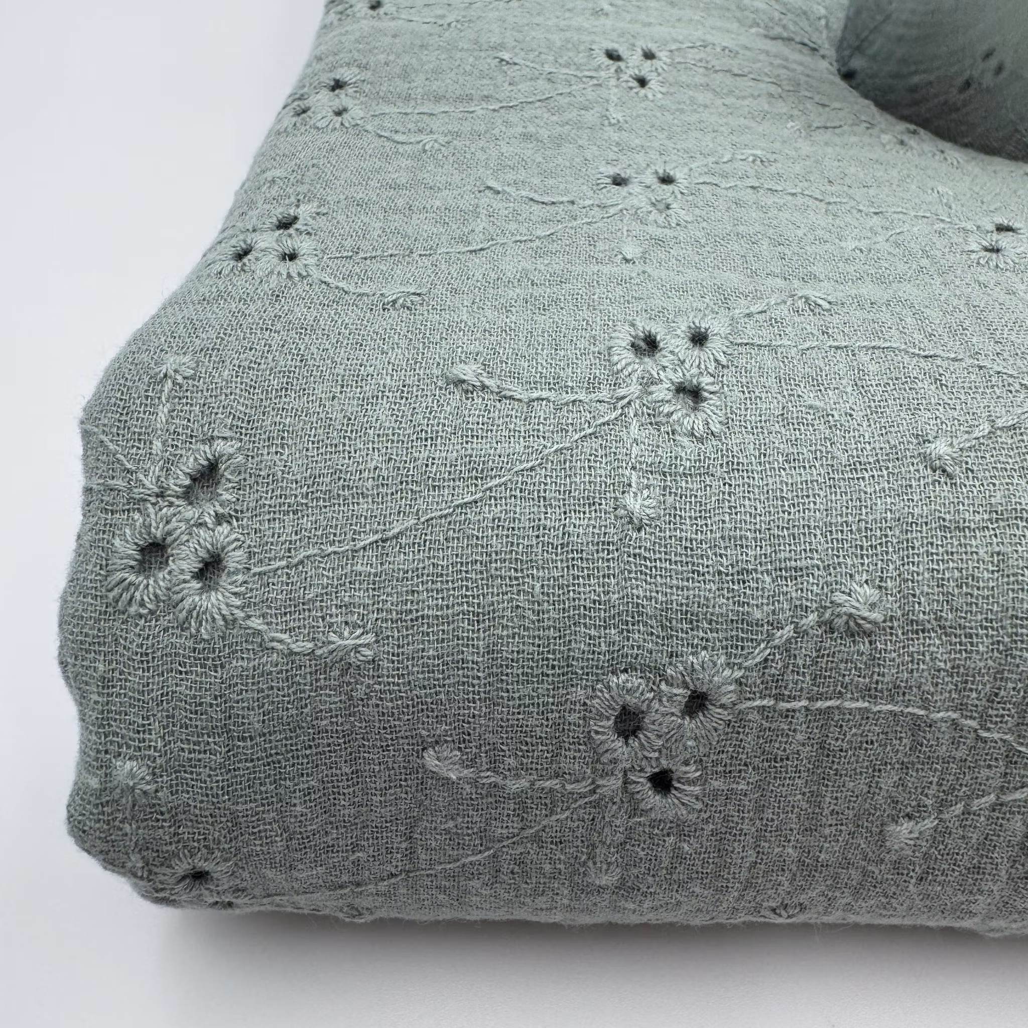 1,5m Bomullsmuslin brodyr dimgrön