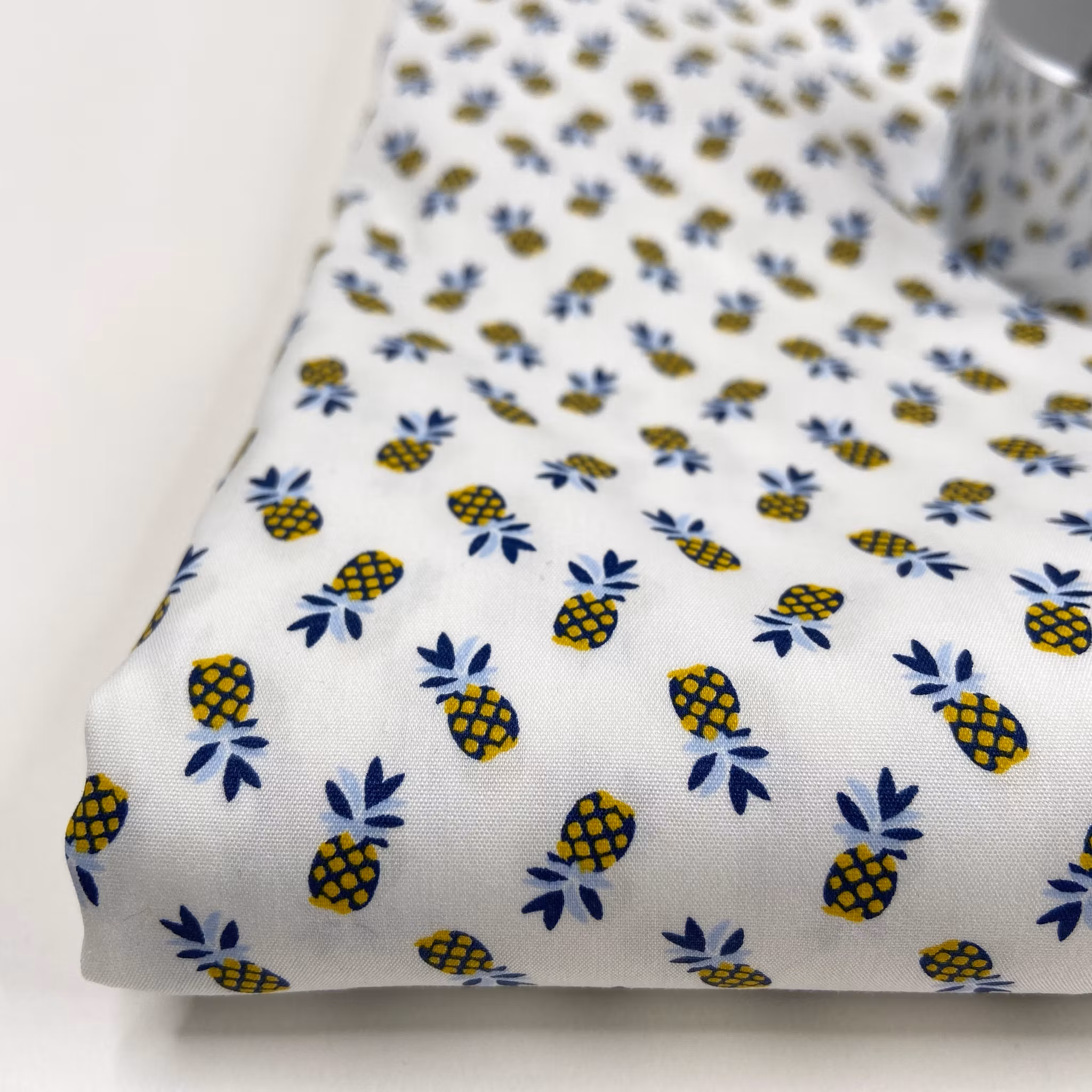 1,6m Bomull/elastan poplin ananas