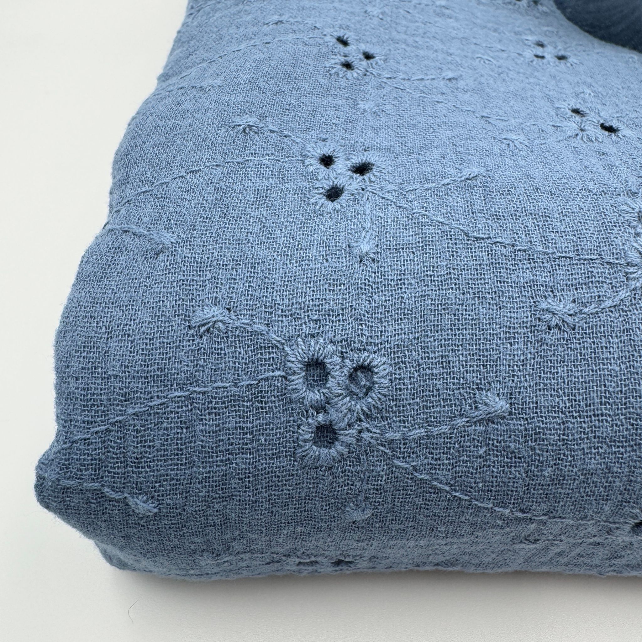 2,5m Bomullsmuslin brodyr blå