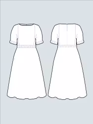 Cuff dress, XL-3XL