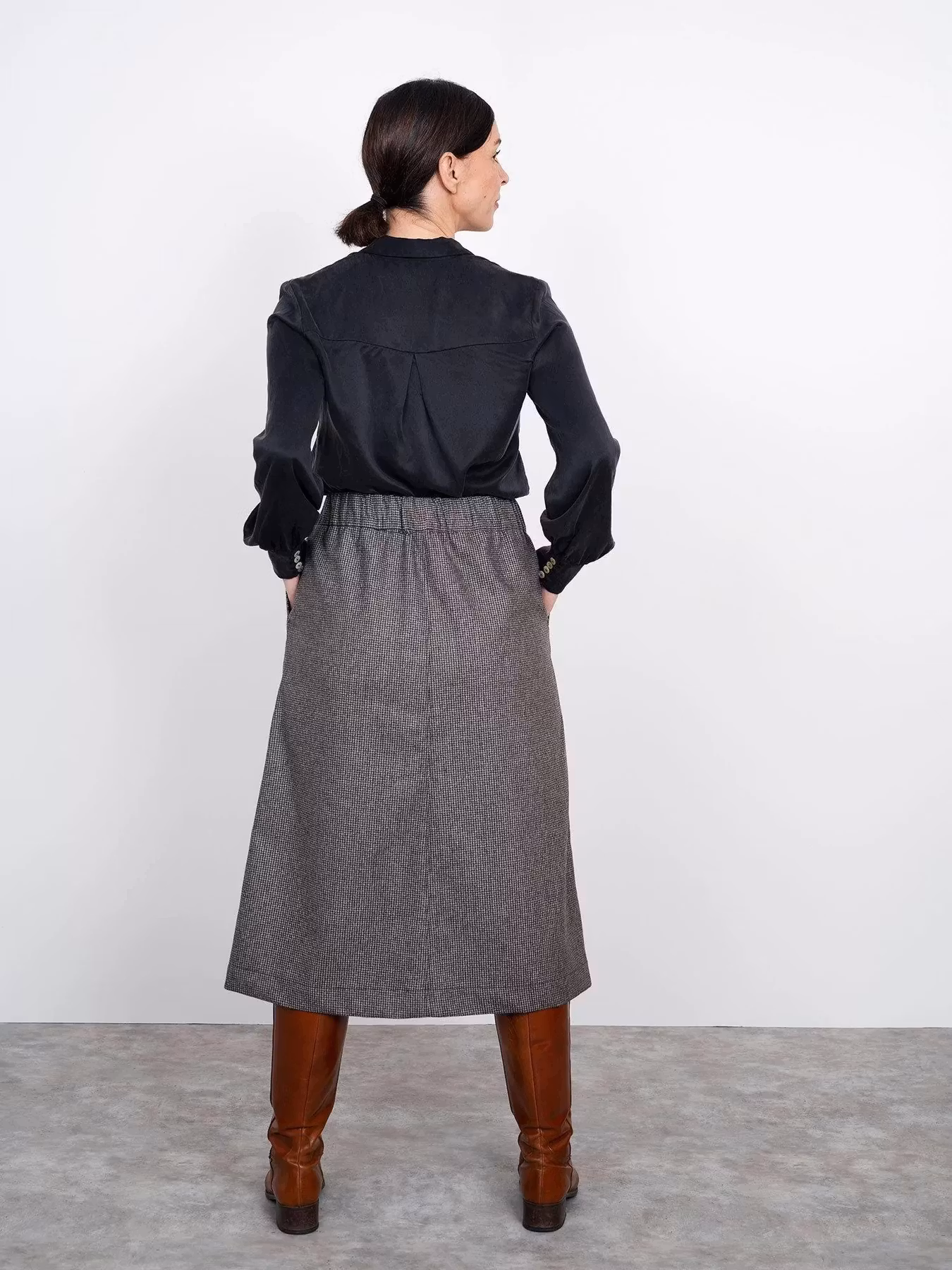 A-line midi skirt (XL-3XL)