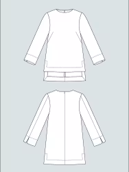 Long sleeve tunic (XL-3XL)