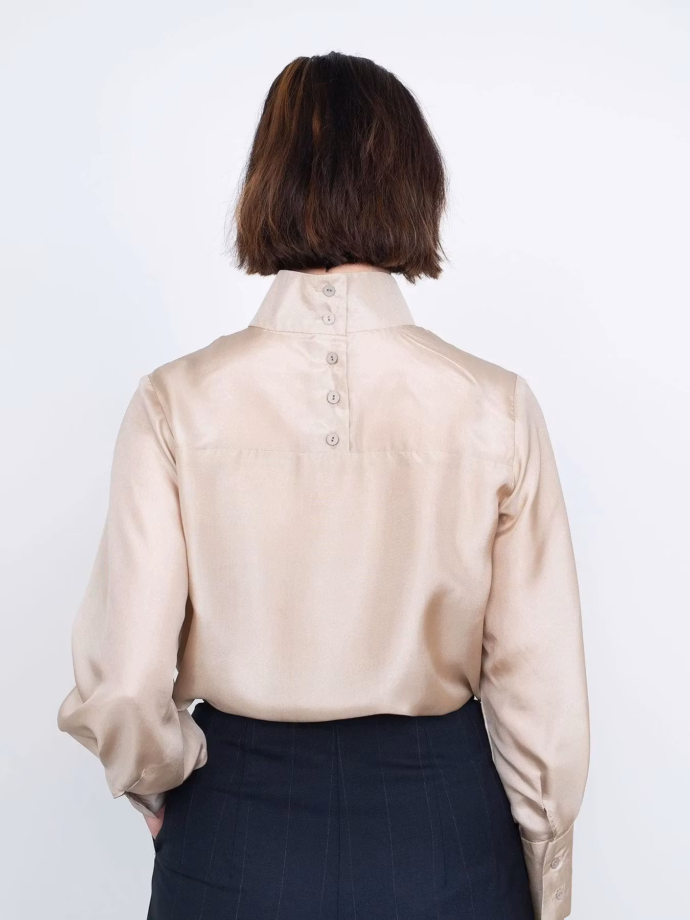 Tie bow blouse (XL-3XL)