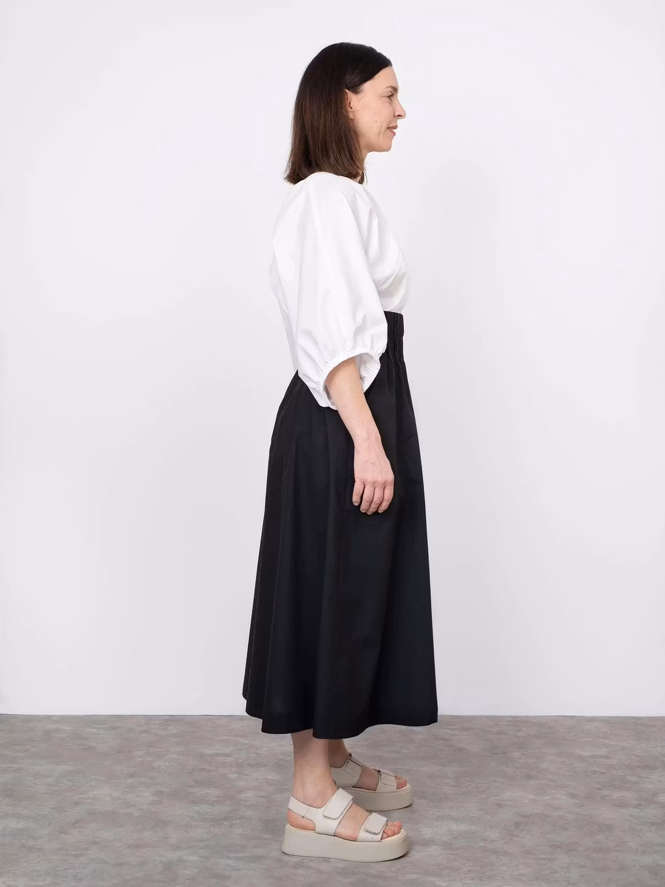 V-neck cuff top (XS-L)