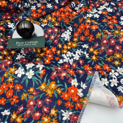 1,4m Libertysammet marin blommig