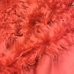 1,5m Fuskpäls ull/bomull hallon/korall