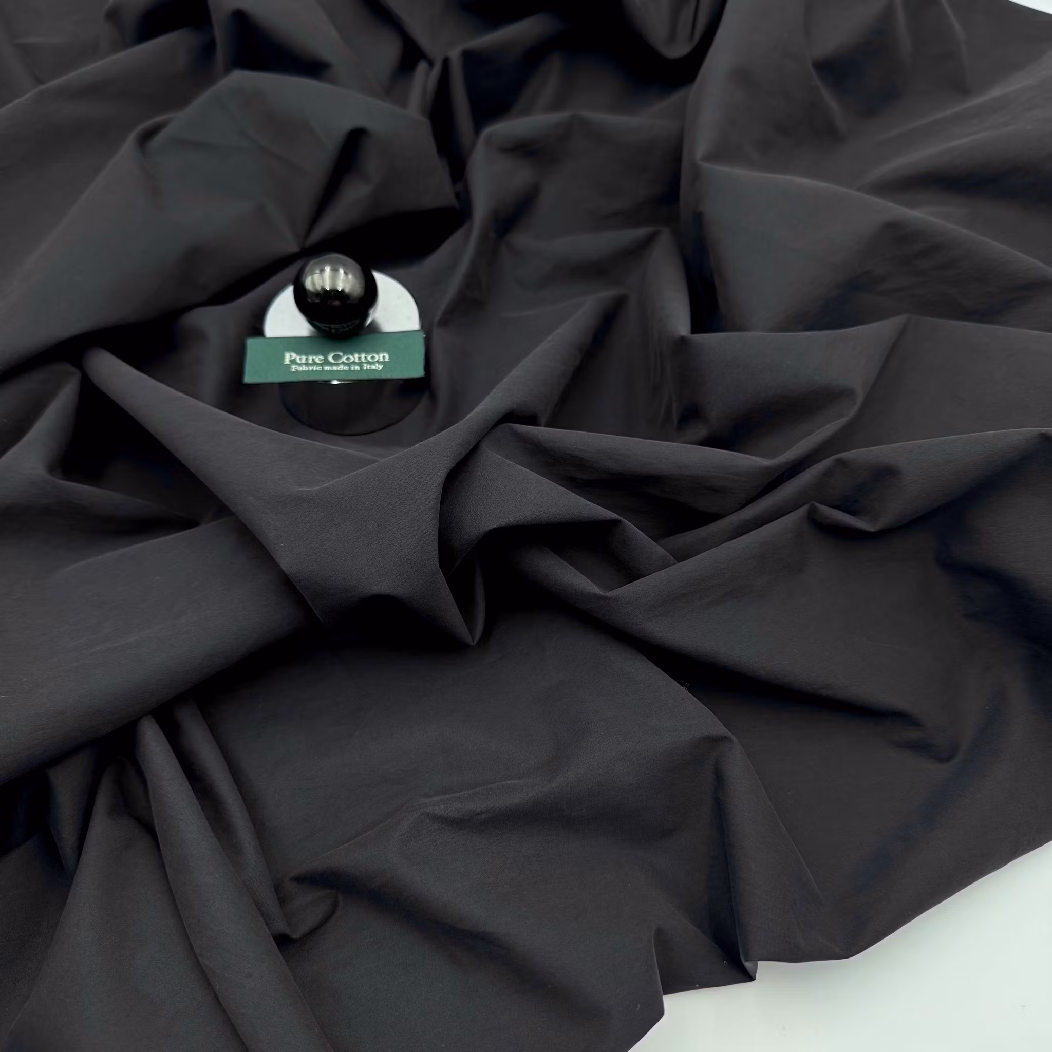 1,5m Skjortpoplin svart Gucc*