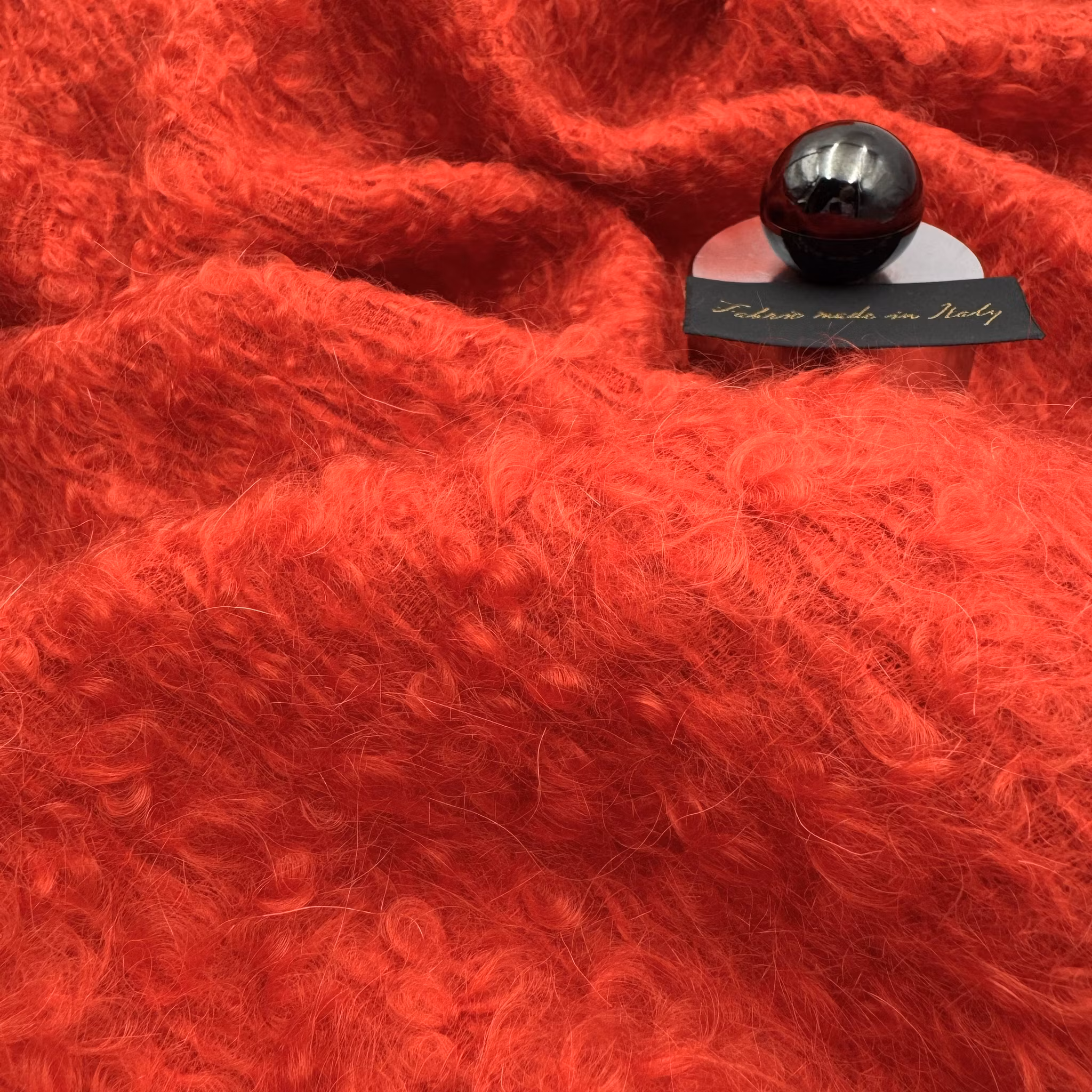 1,5m Ull/mohair bouclé röd Westw**d