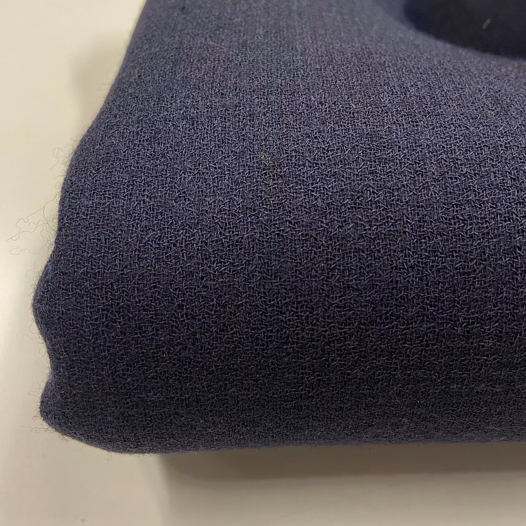 2,1m Ullmuslin, marin, dubbel