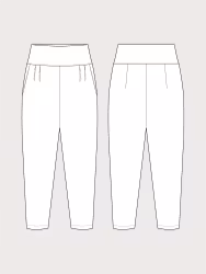 Pleated trousers XS-3XL