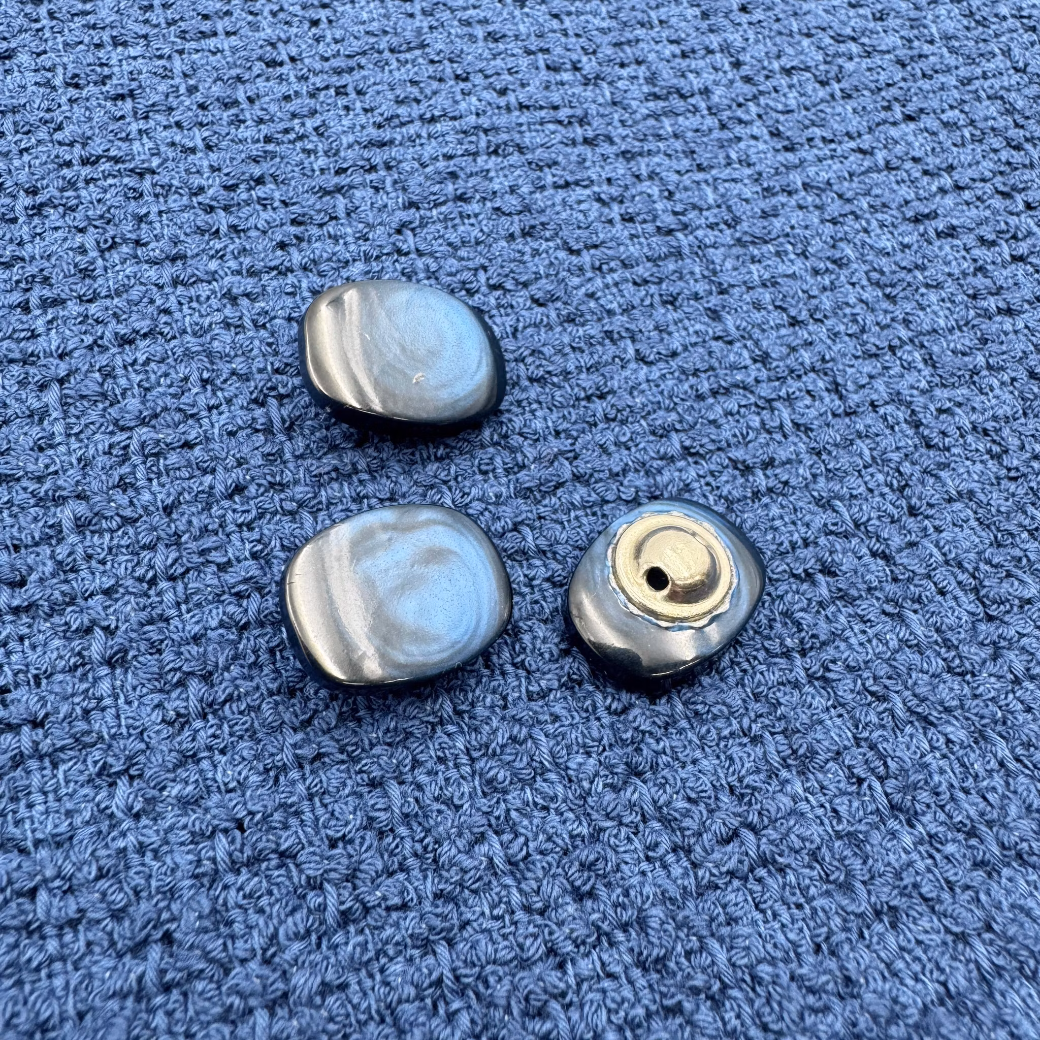 2,75m Bomullschanel blå Gucc*