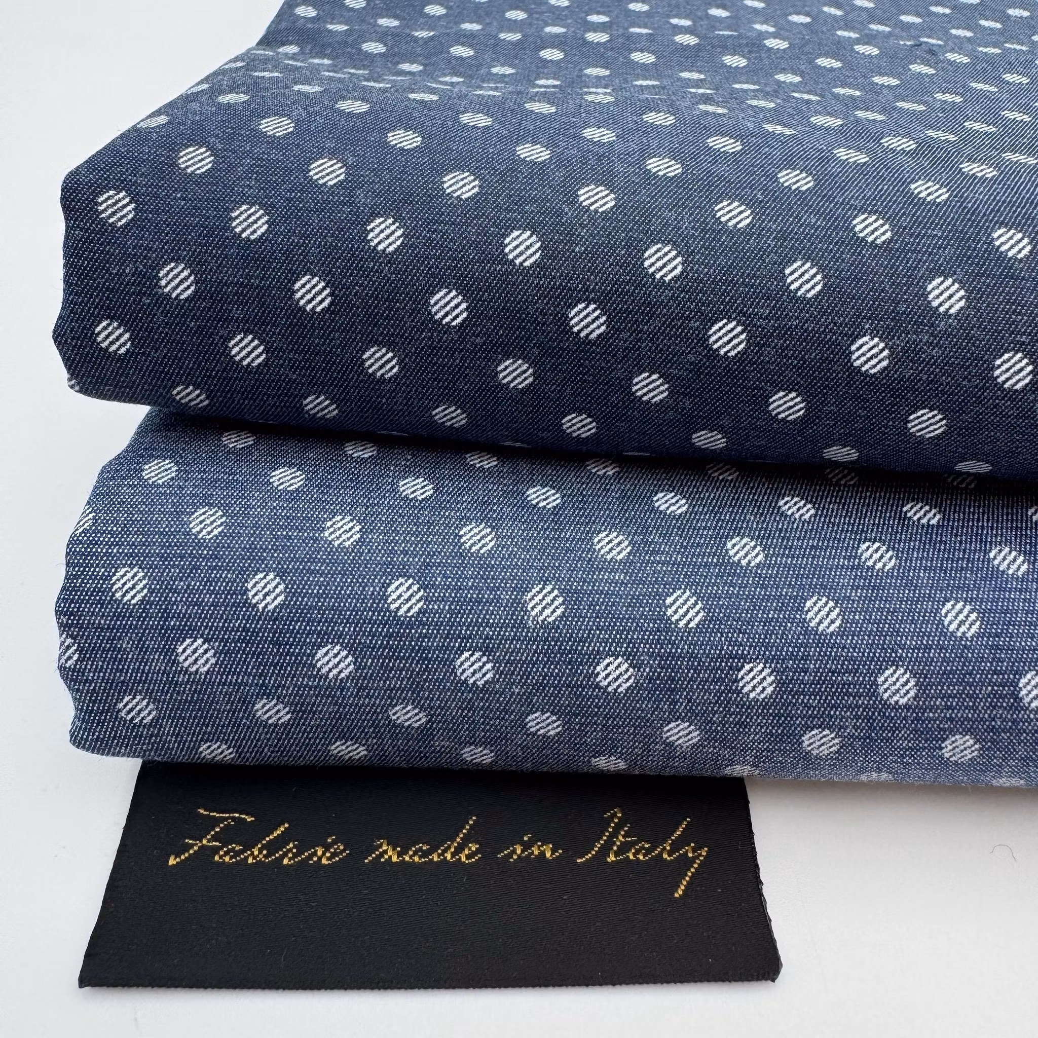 1.75m Skjortdenim ljus prick Etr*