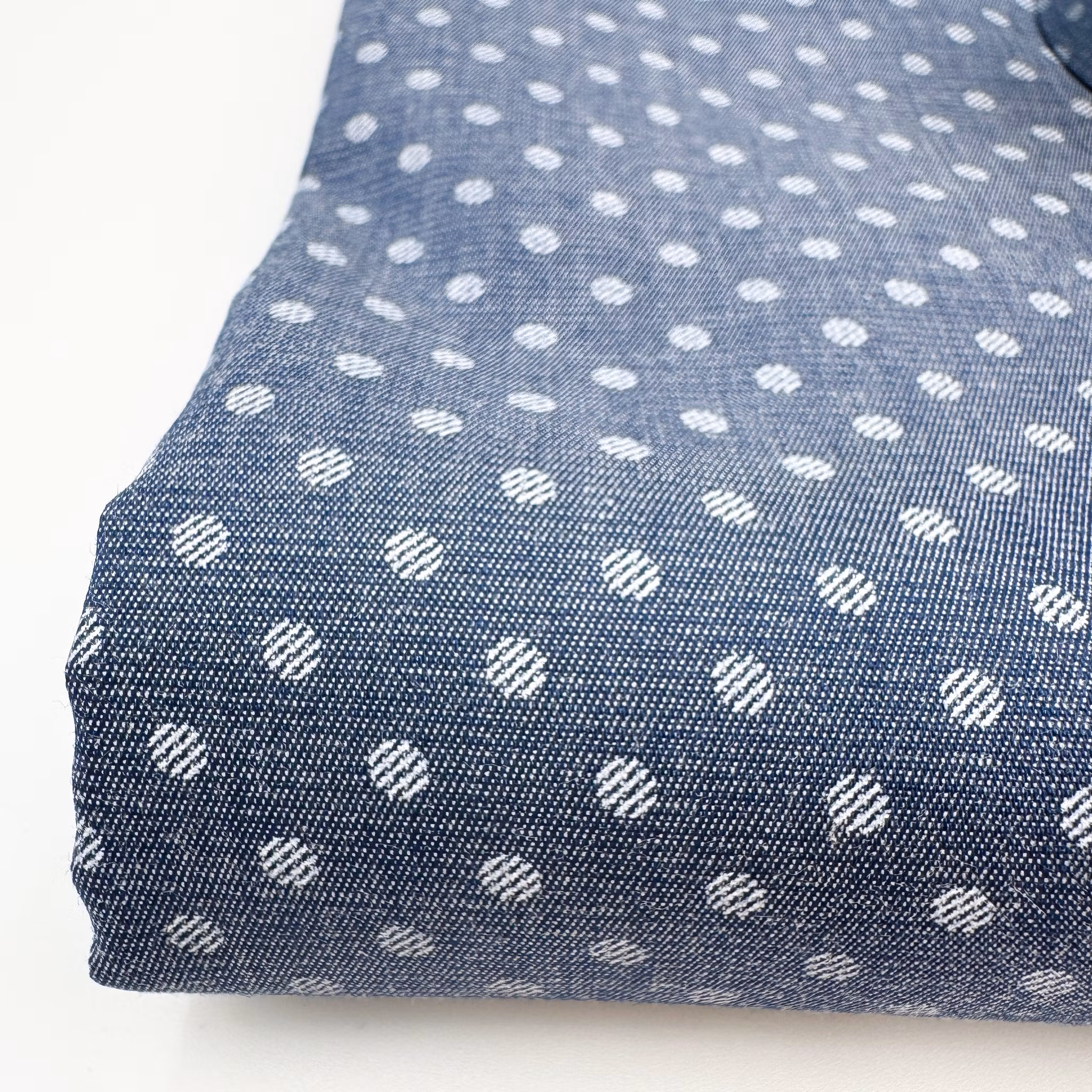 1.75m Skjortdenim ljus prick Etr*