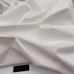 1,5m Lyxpoplin vitt Thomas M****, smutsrand 80cm