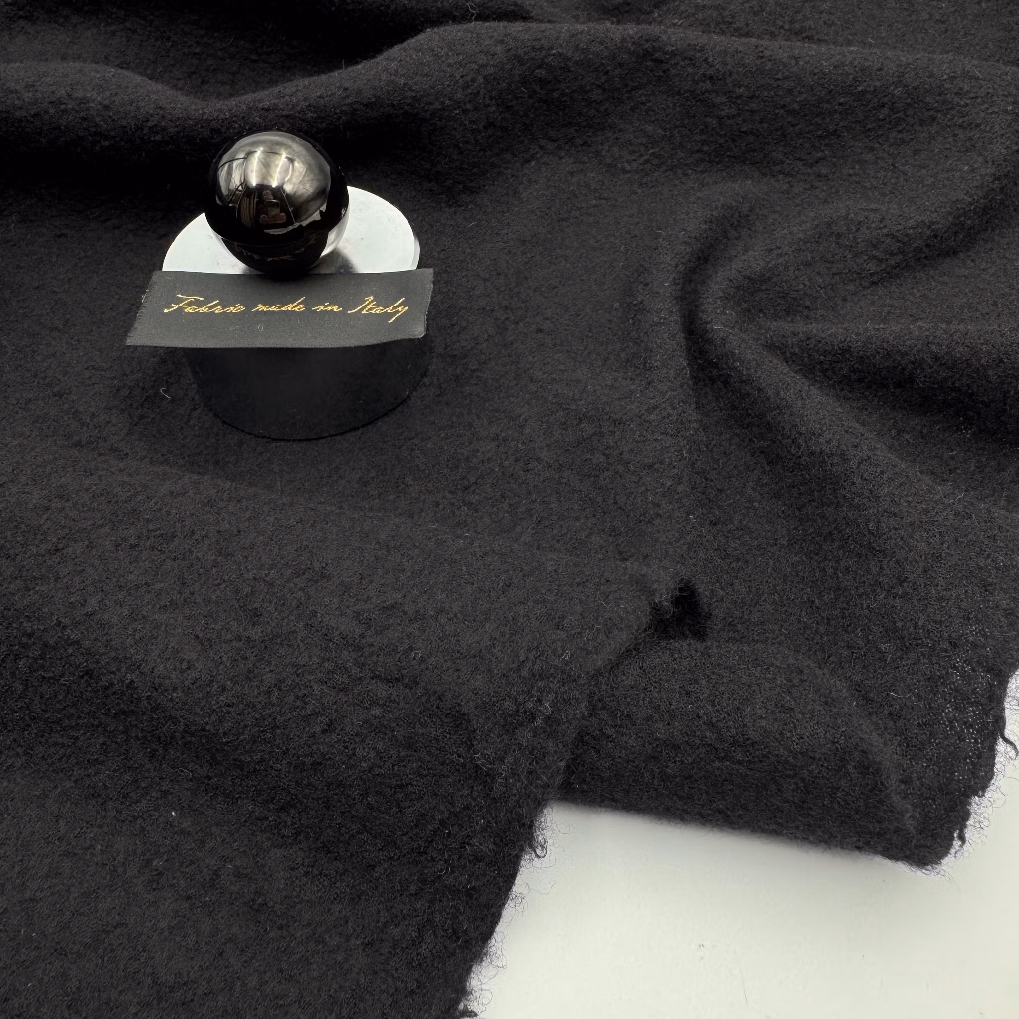 1,4m Ullfrotté tunnare svart