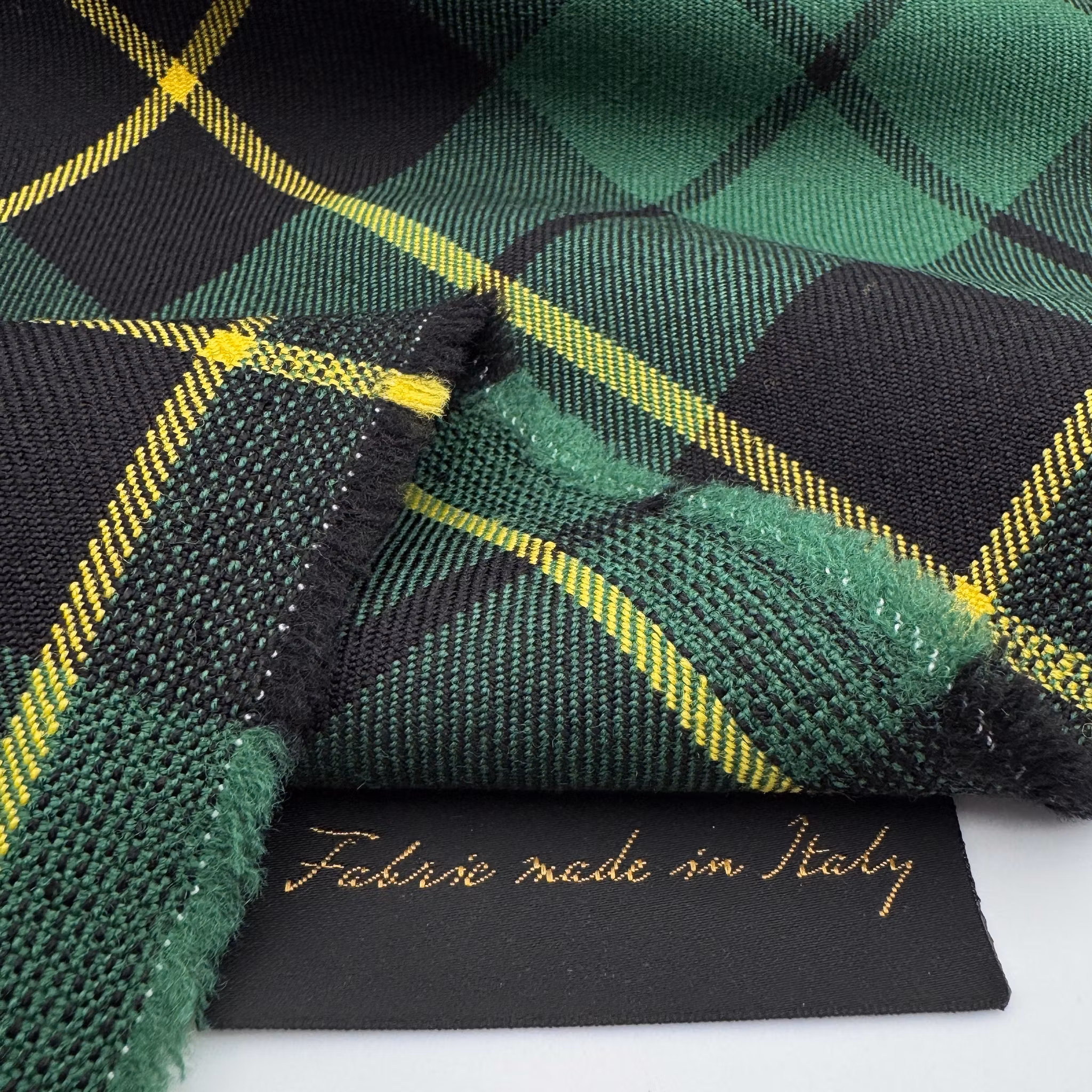 2,15m Ullruta grön/svart/gul