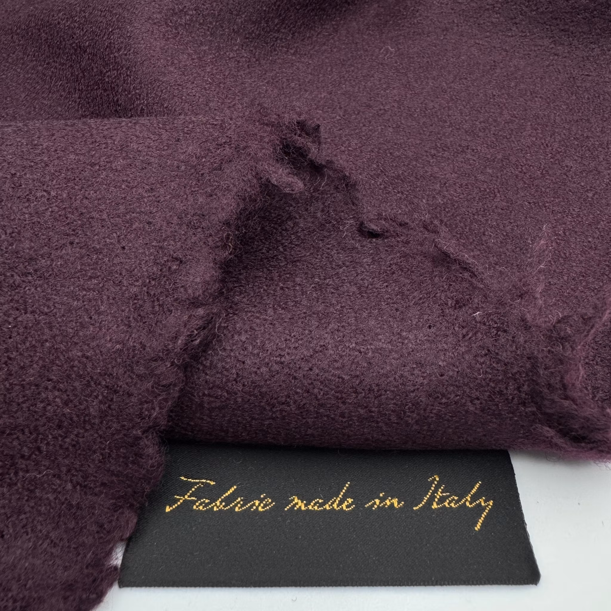 1,5m Ullfrotté burgundy