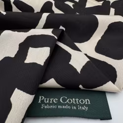 1,5m Skjortbomull svart/äggskal Max M.