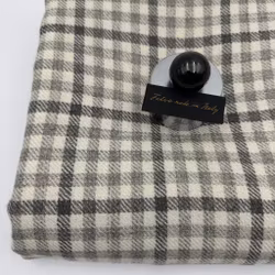 1,5m Ulltweed rutig ljusgrå/grå