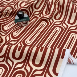 1m Skjortbomull rost/ljusbeige Max M. Stuvbit