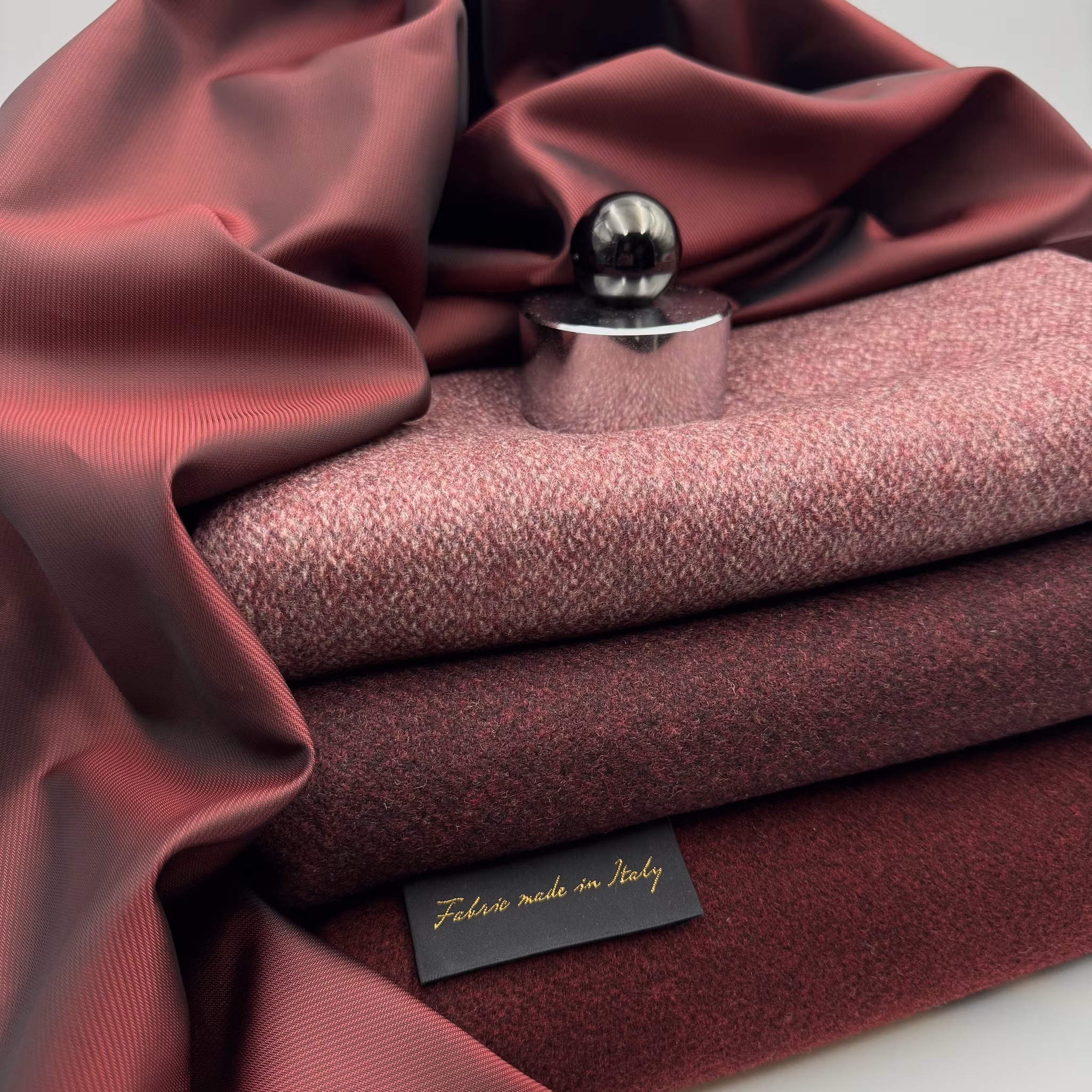 Ulltweed melerad burgundy