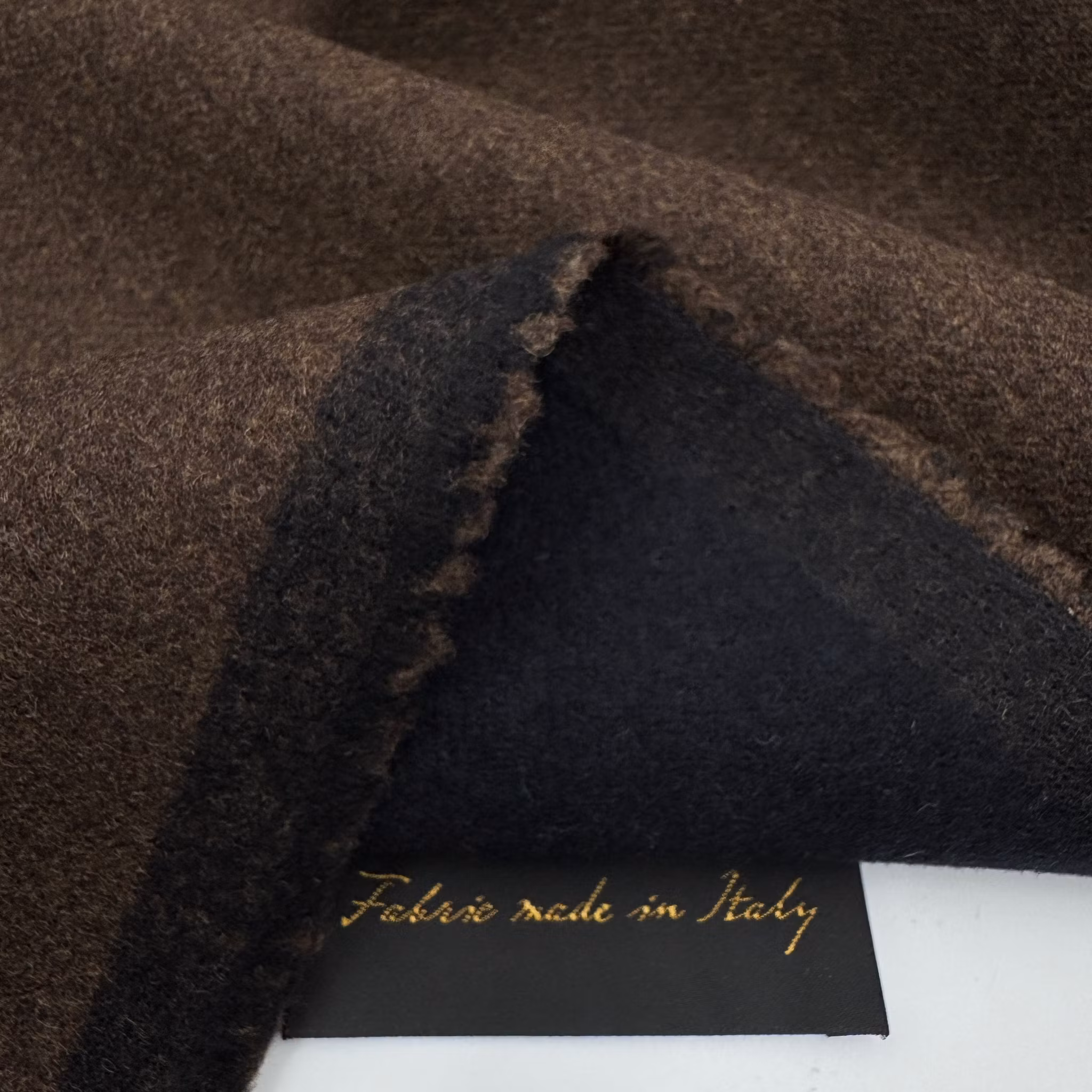 1,5m Kappull dubbel brun/svartblå