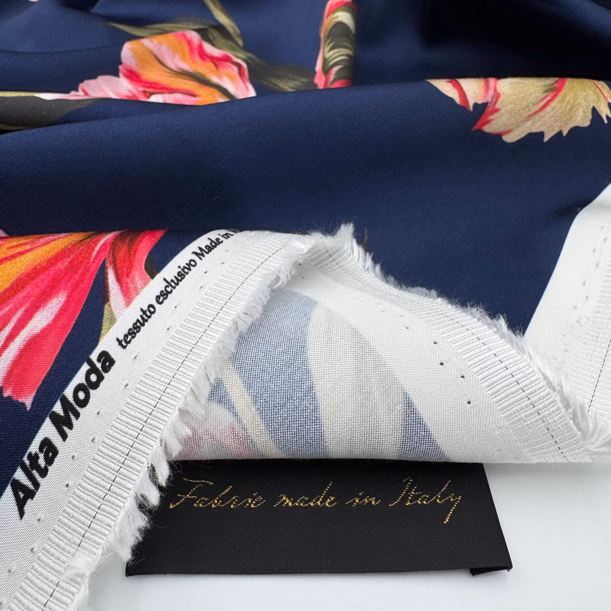 1,6m Viskos/elastan marin tulpan