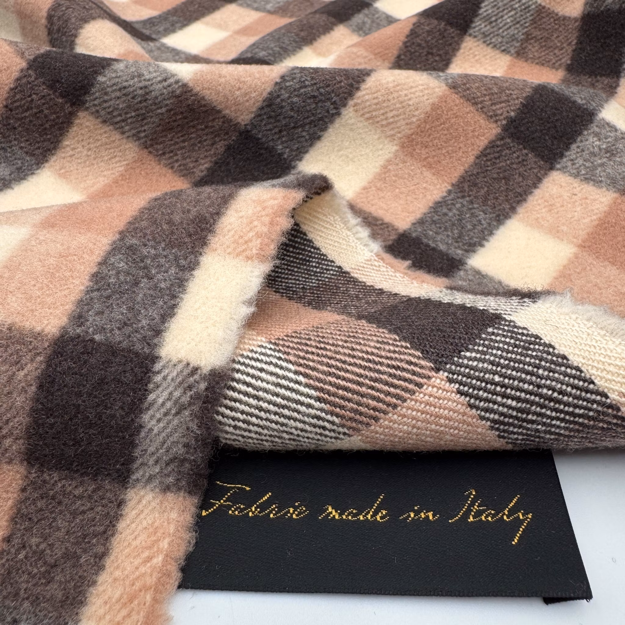 1,5m Ullruta borstad brun/rosa Riccer*