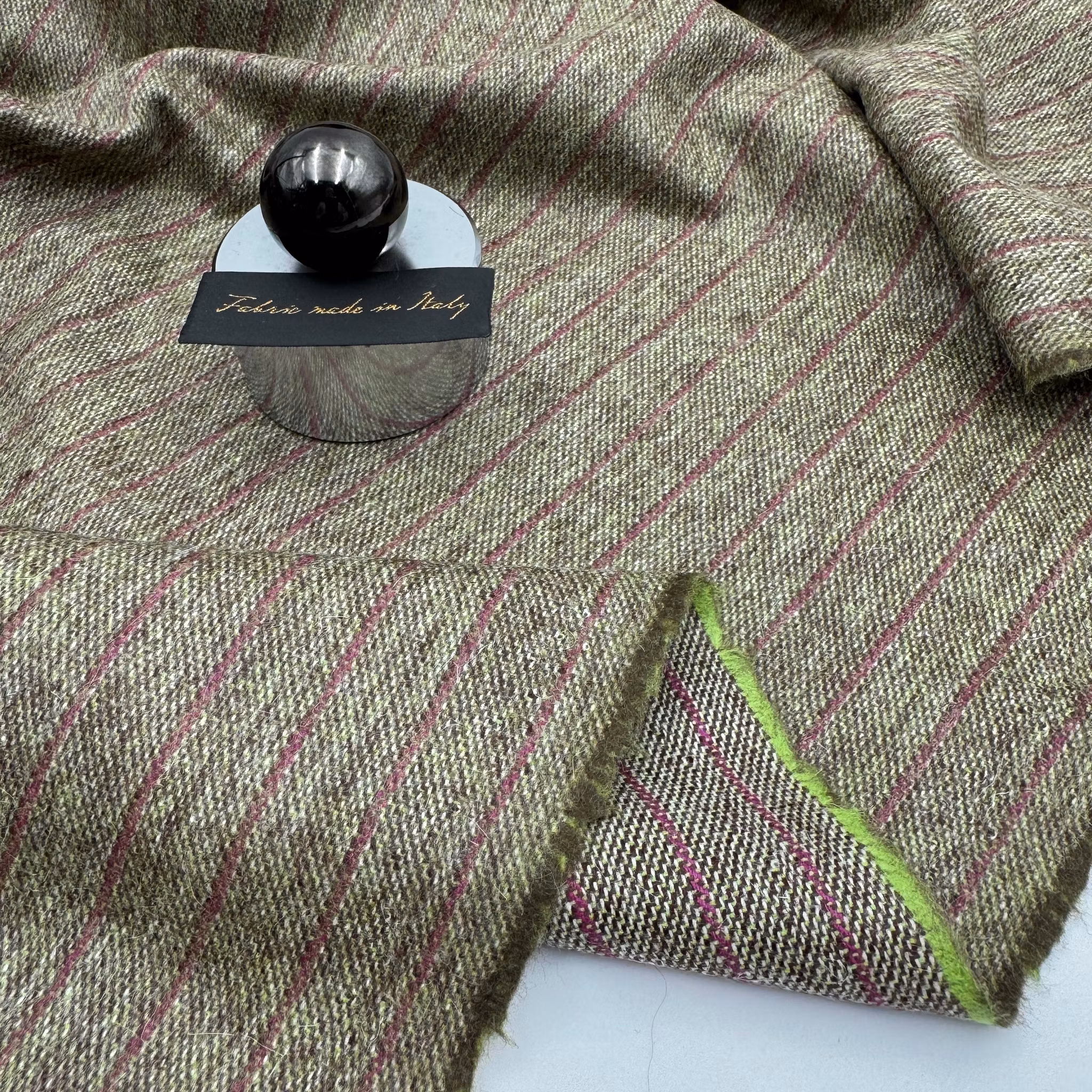 1,5m Ull/angora grön/lila Riccer*