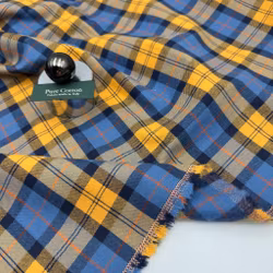 1,4m Bomullsflanell smal rutig R. Lauren