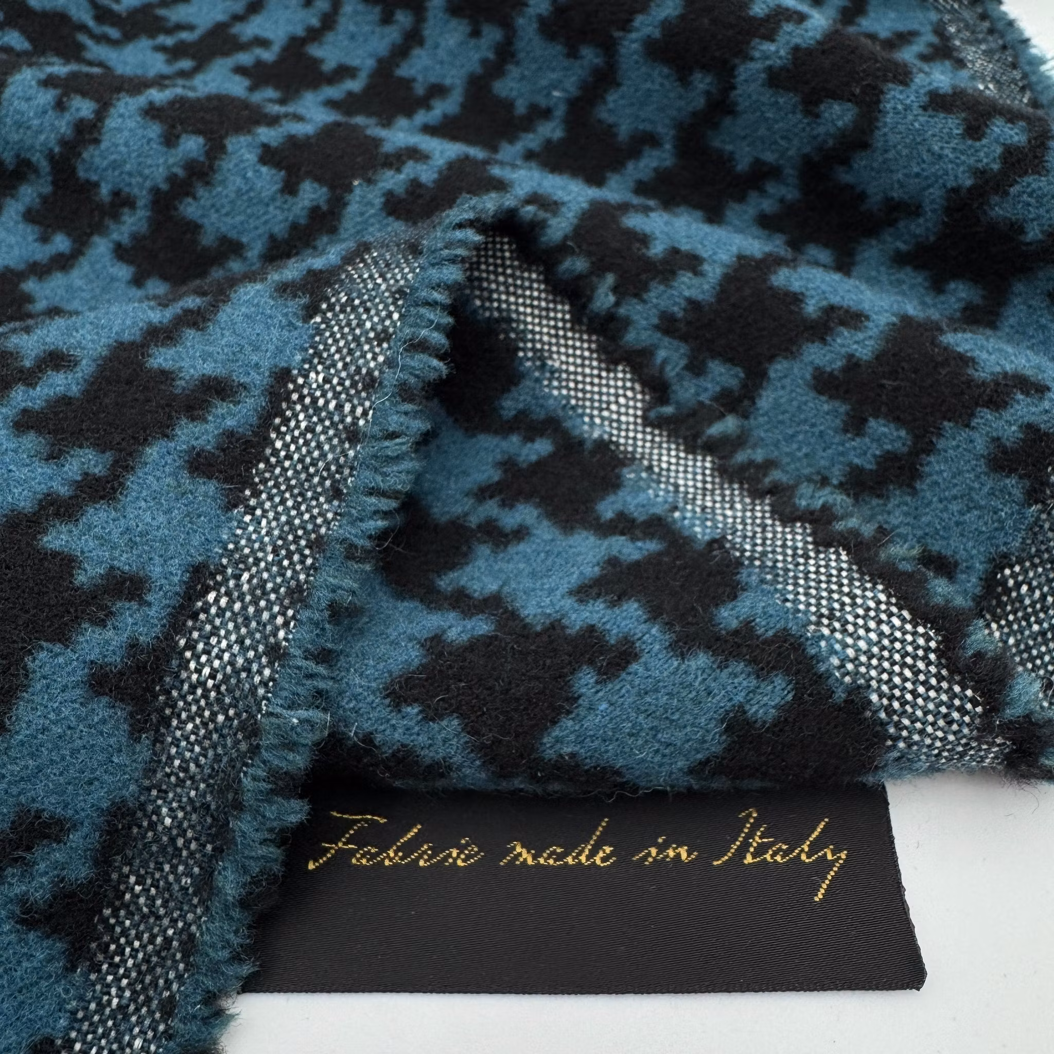 1,5m Ull hundtand svart/petrol