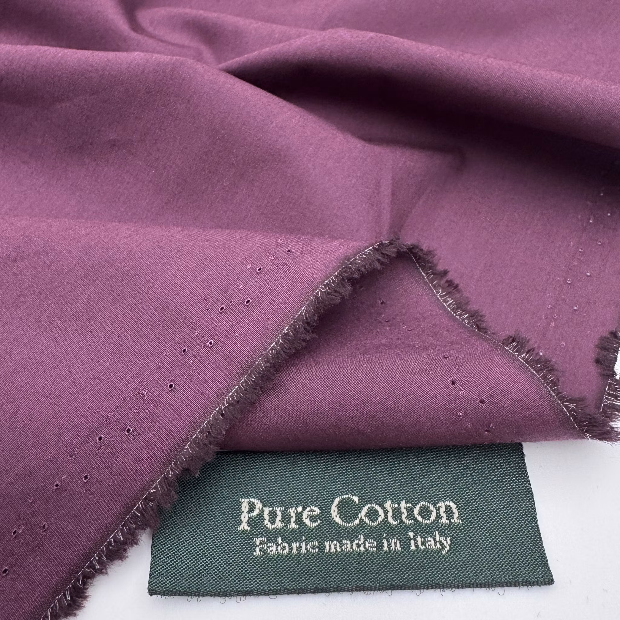 2,4m Bomullspoplin vinröd