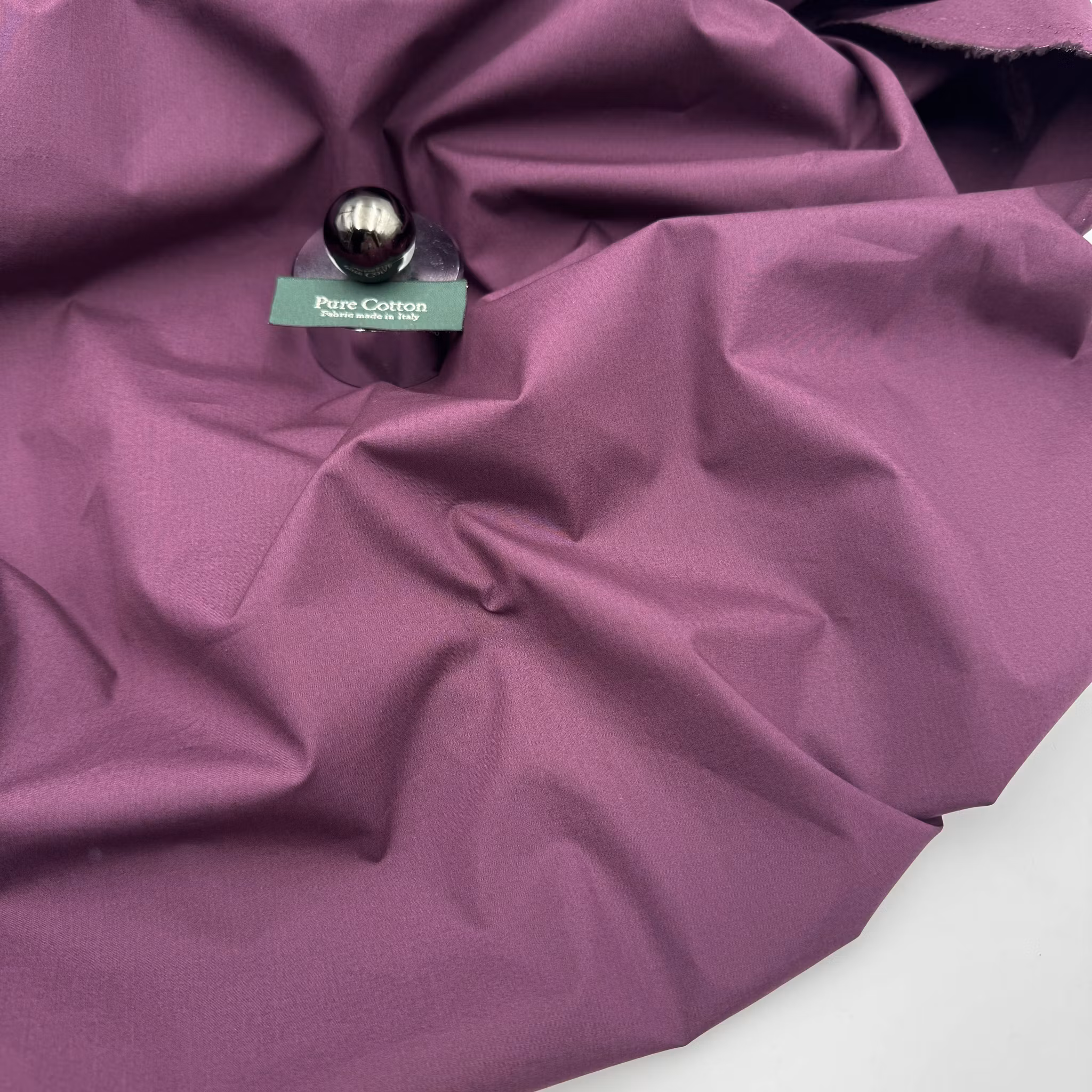 2,4m Bomullspoplin vinröd