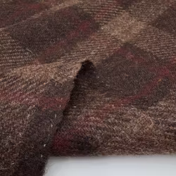 1,5m Harris tweed brun/vinröd
