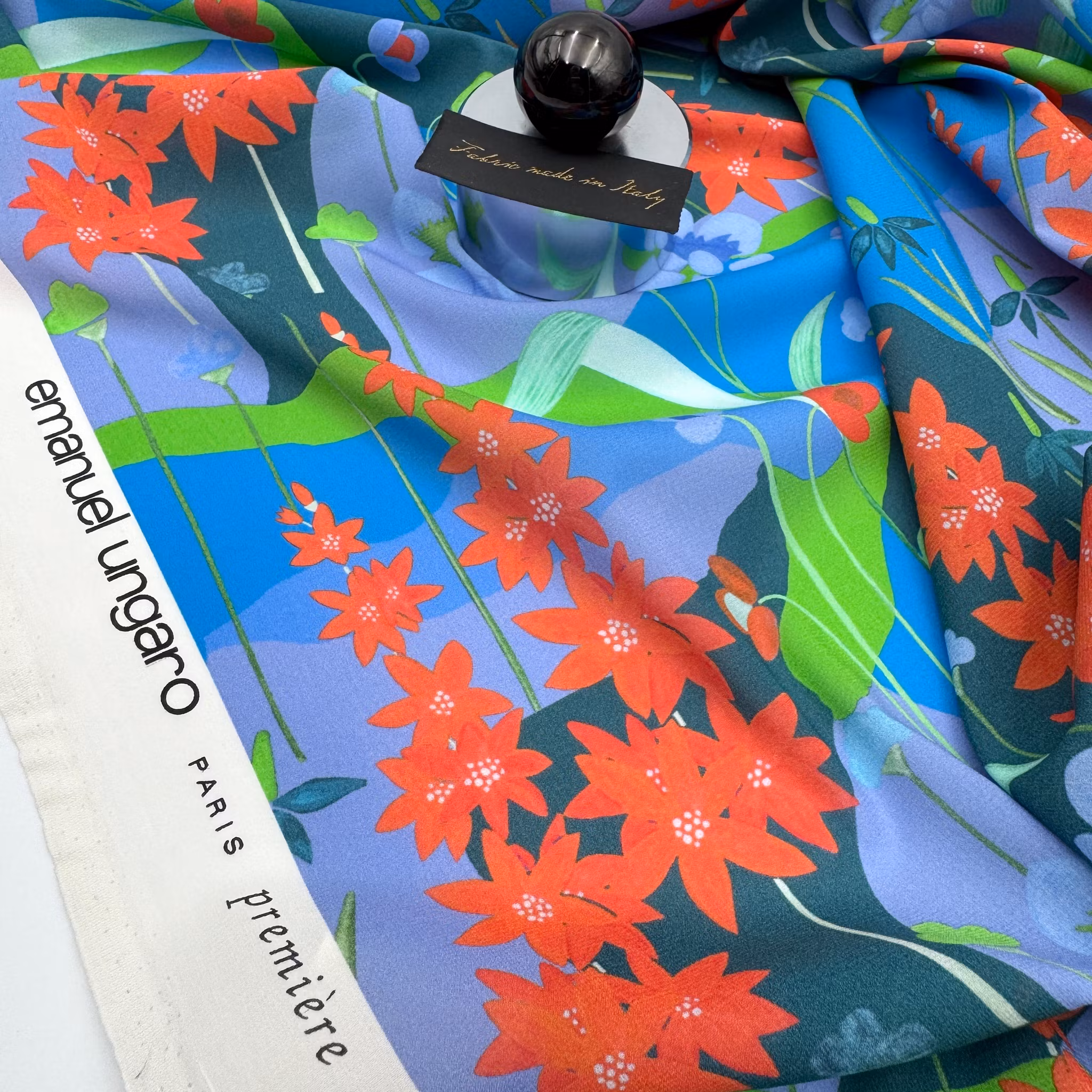 Kopia 3m siden/elastan blå/grön/röd Ungar*