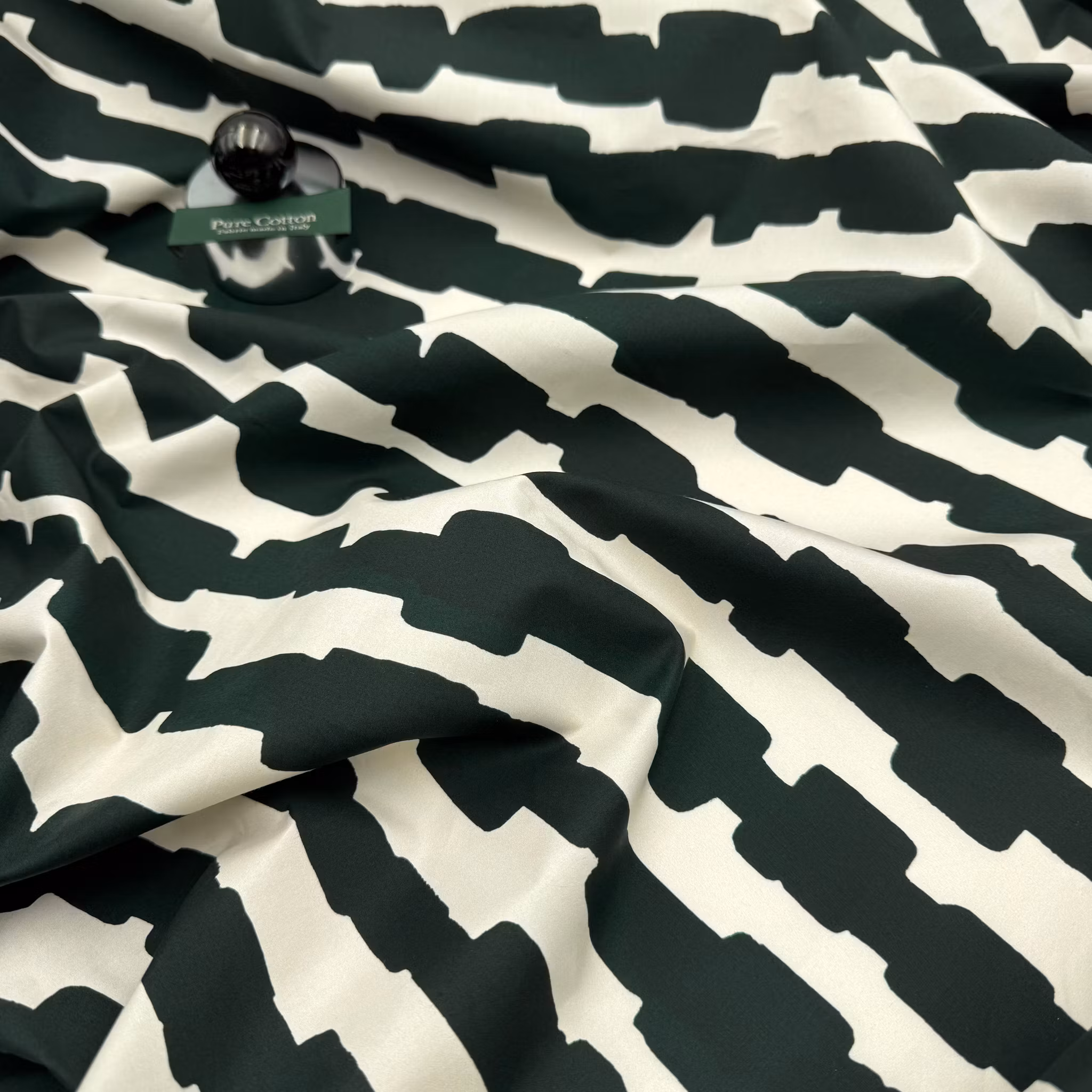 1,3m Skjortbomull mörkgrön/äggskal Max M.