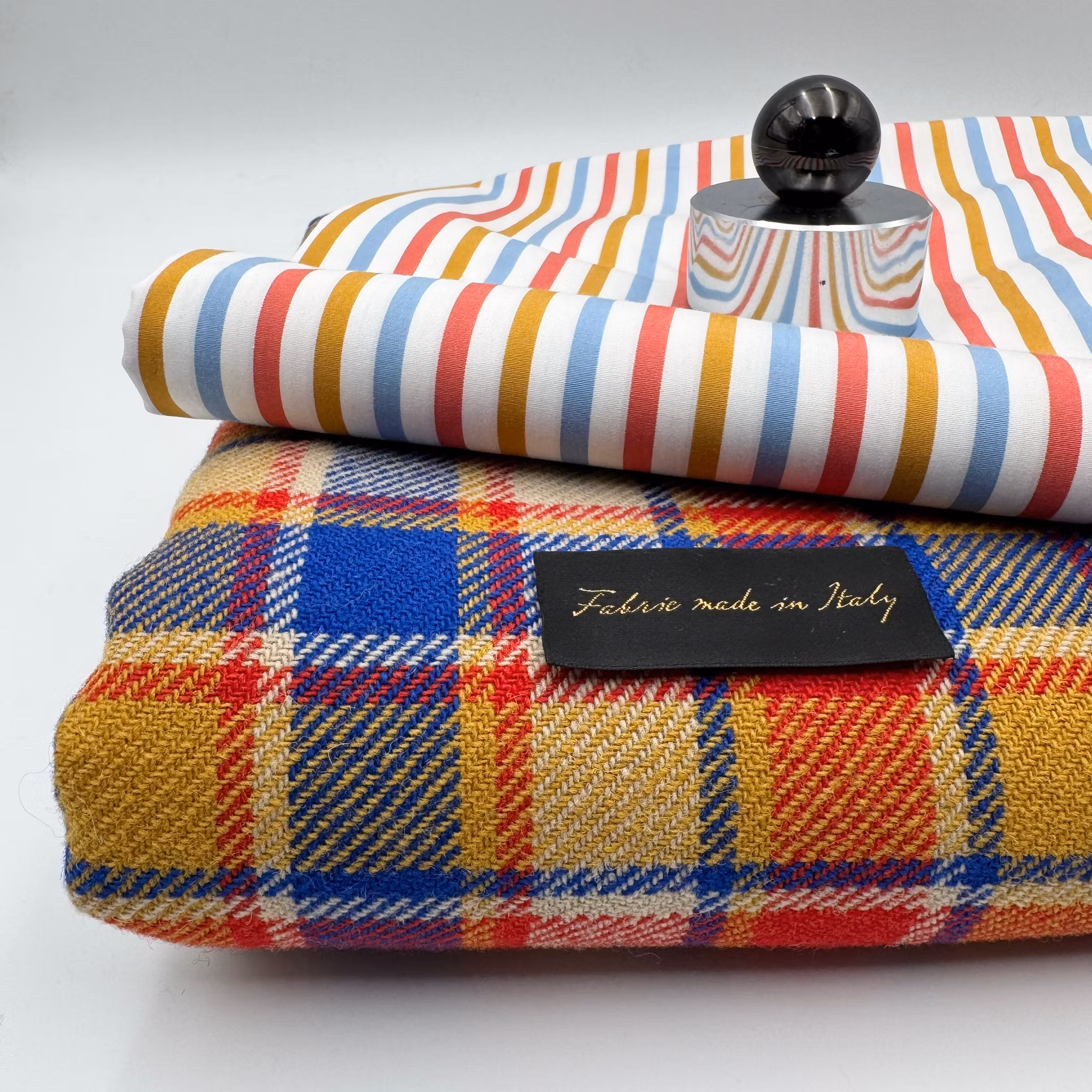 1m Ulltweed blå/beige/senap ruta Gucci*